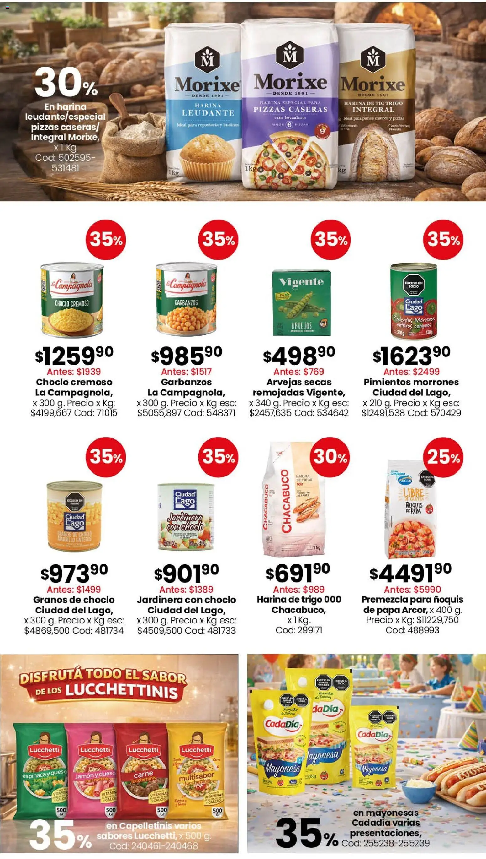 Coto - Ofertas Semanales │ válido desde el 13.04.2026 | Página: 4 | Productos: Choclo, Mayonesa, Arvejas, Queso