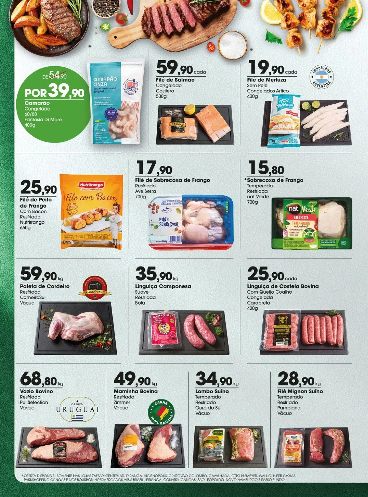 Zaffari Folheto - válido de 26.09.2025 | Página: 10 | Produtos: Filé mignon, Maminha, Lombo, Carne