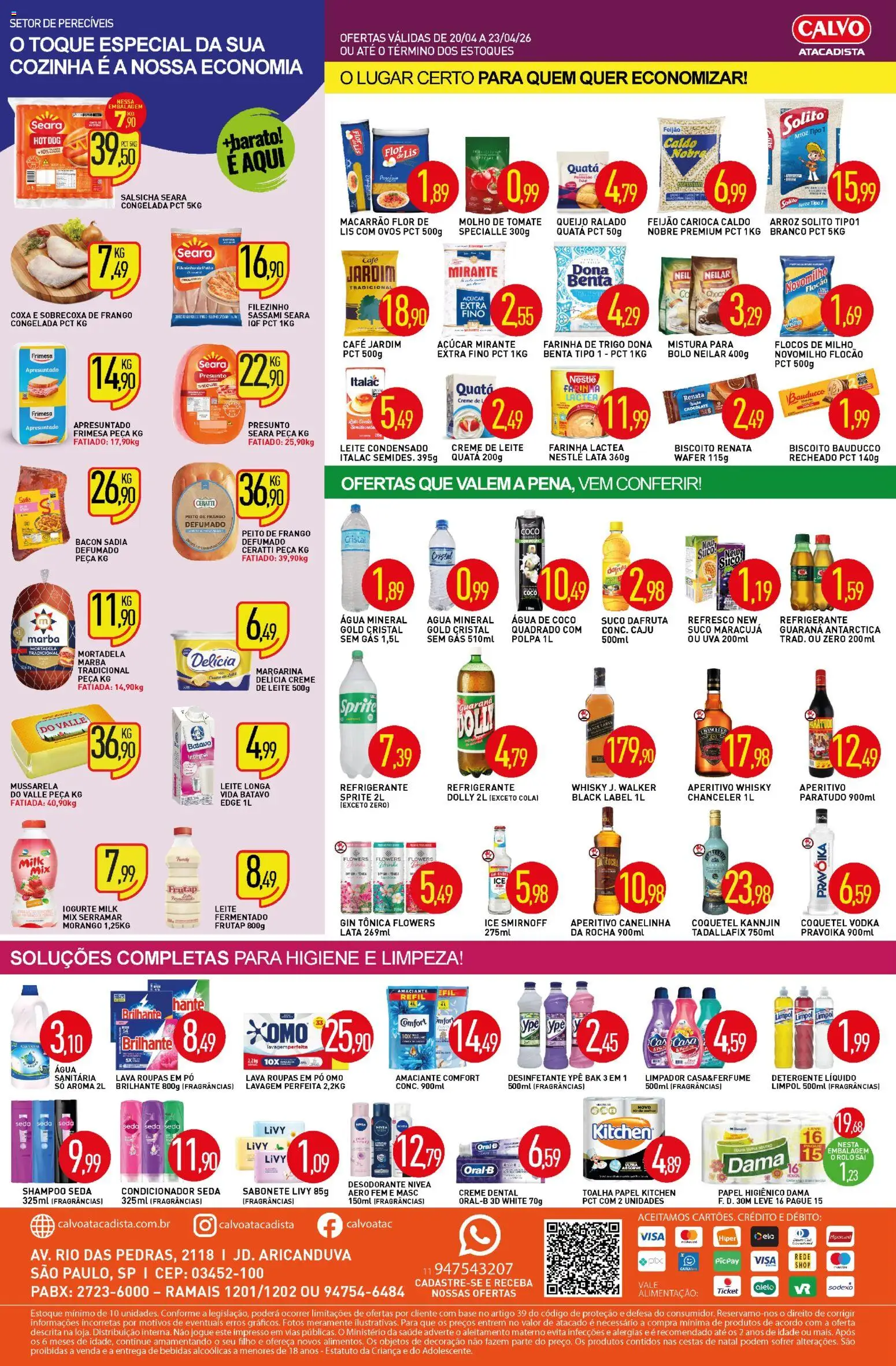 Calvo Atacadista Folheto - válido de 24.04.2026 | Página: 2 | Produtos: Whisky, Desodorante, Café, Flocos