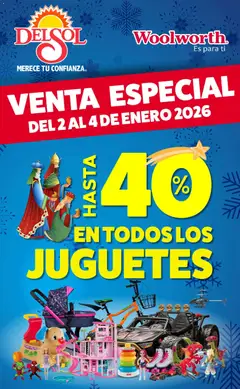 Vista previa de Del Sol y Woolworth catálogo Venta Especial , nuevo folleto de la tienda, válido en México a partir del 02.01.2026