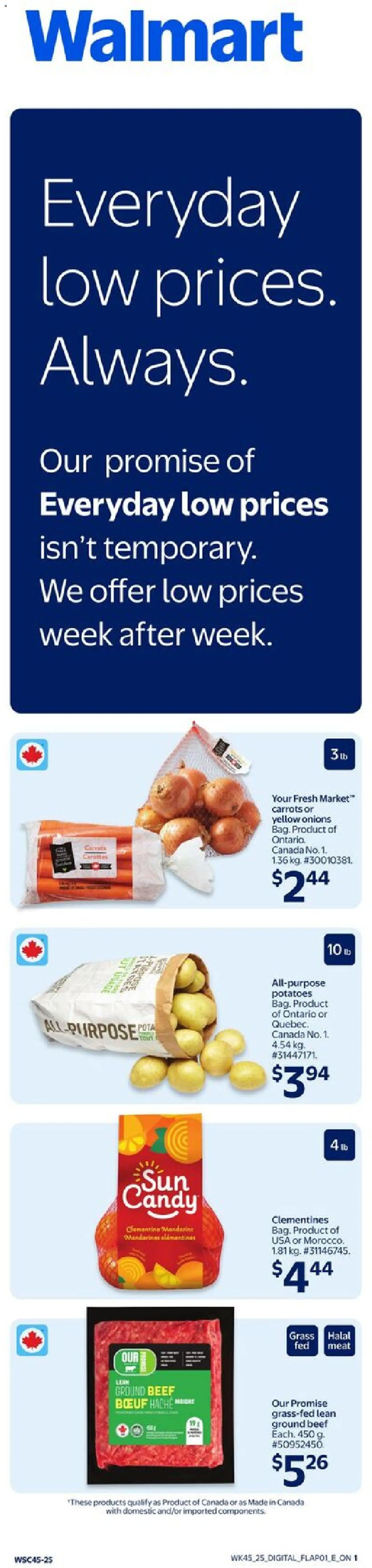 Walmart flyer valid from 04.12.2025 | Page: 3 | Products: Beef, Potatoes