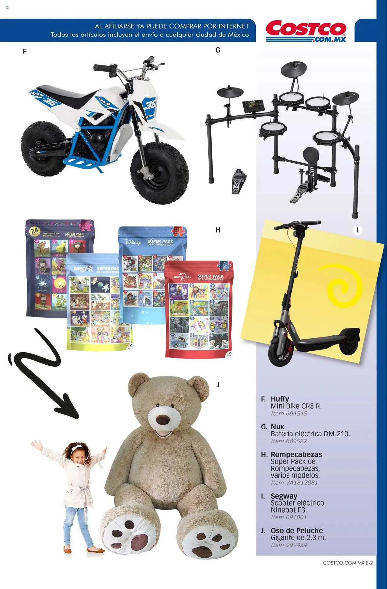 Nuevas ofertas de Costco válidas en toda la República Mexicana desde el 10.09.2025. ¡Encuentra las mejores ofertas en Costco - Catálogo Septiembre! | Página: 97 | Productos: Scooter, Batería