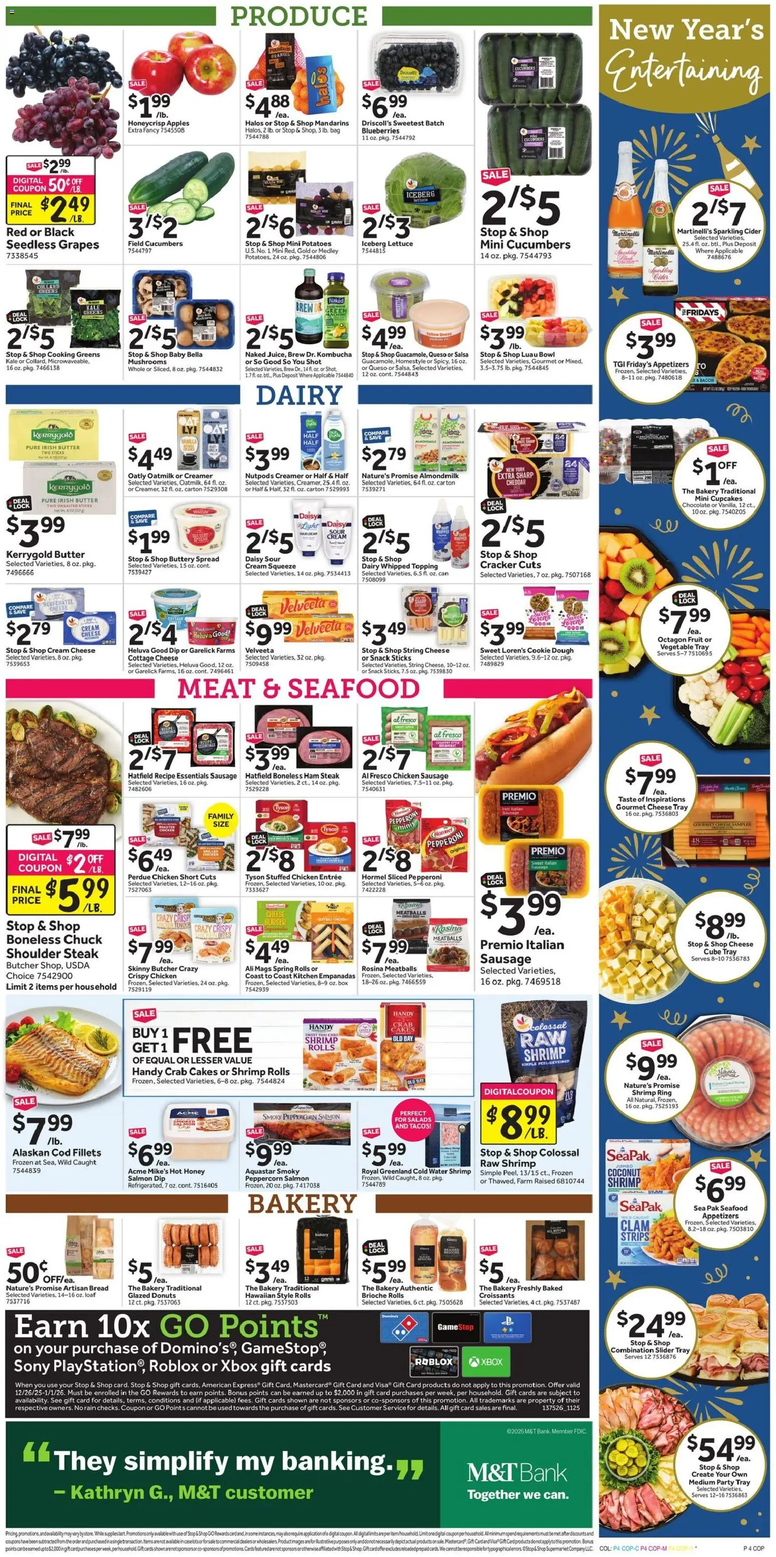 Stop & Shop Weekly Circular - CT - valid from 26.12.2025 | Page: 7 | Products: Lettuce, Cream, Cottage cheese, Blueberries