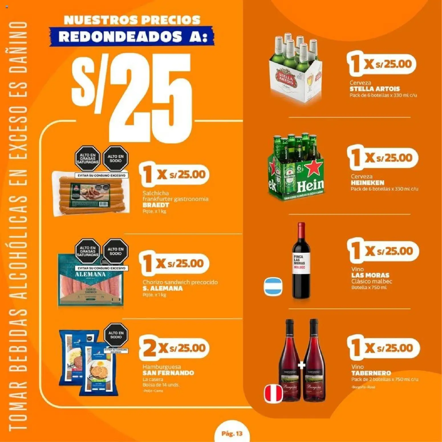 Catálogo Makro válido desde 23.04.2026 | Página: 13 | Productos: Vino, Cerveza, Bolsa