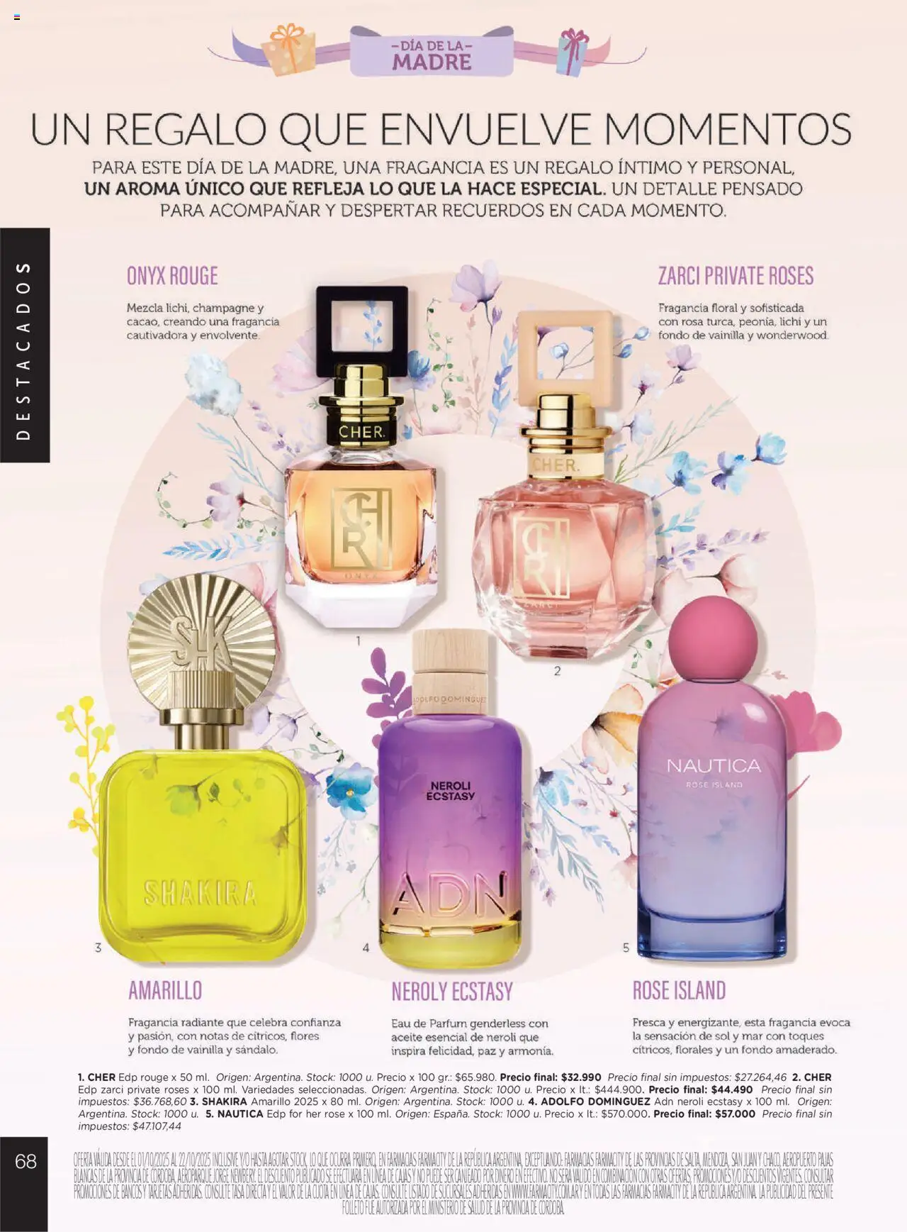 Farmacity catálogo │ válido desde el 01.10.2025 | Página: 68 | Productos: Fragancia, Aceite, Champagne, Radiante