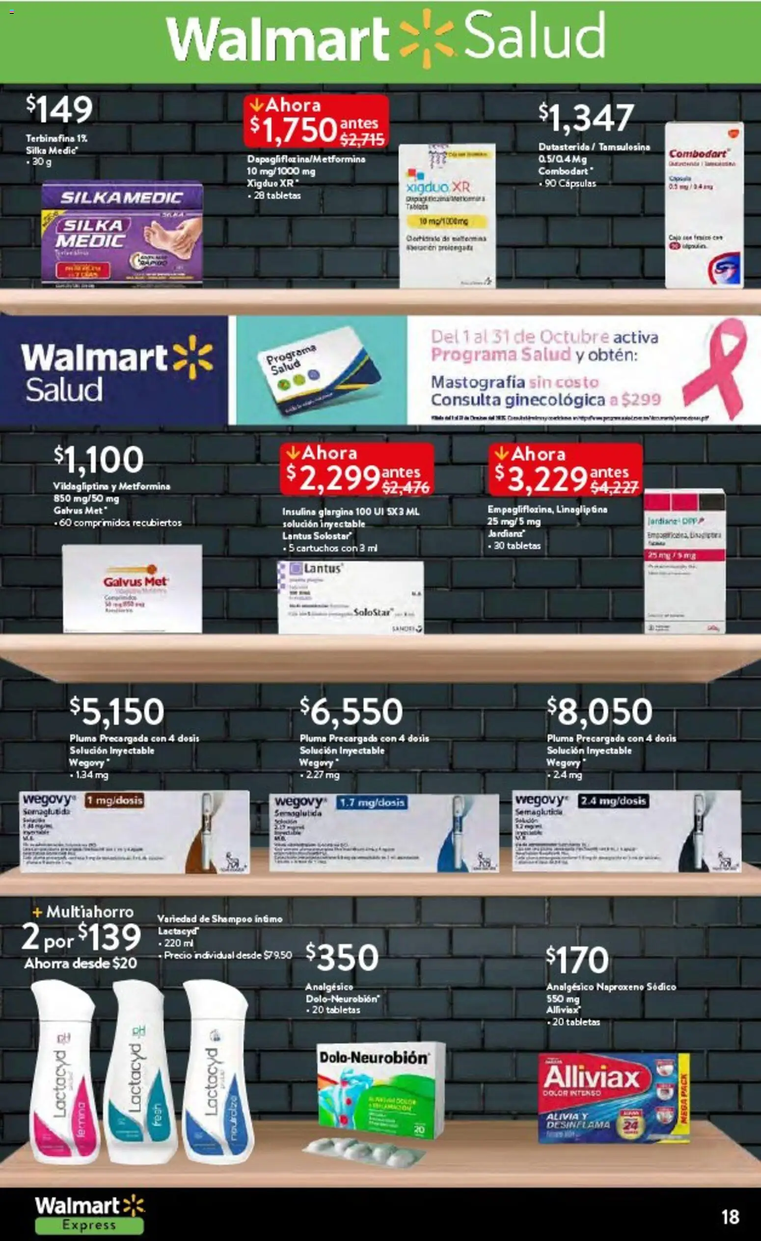 Nuevas ofertas de Walmart Express válidas en toda la República Mexicana desde el 14.10.2025. ¡Encuentra las mejores ofertas en Walmart Express folleto Halloween! | Página: 18 | Productos: Analgésico