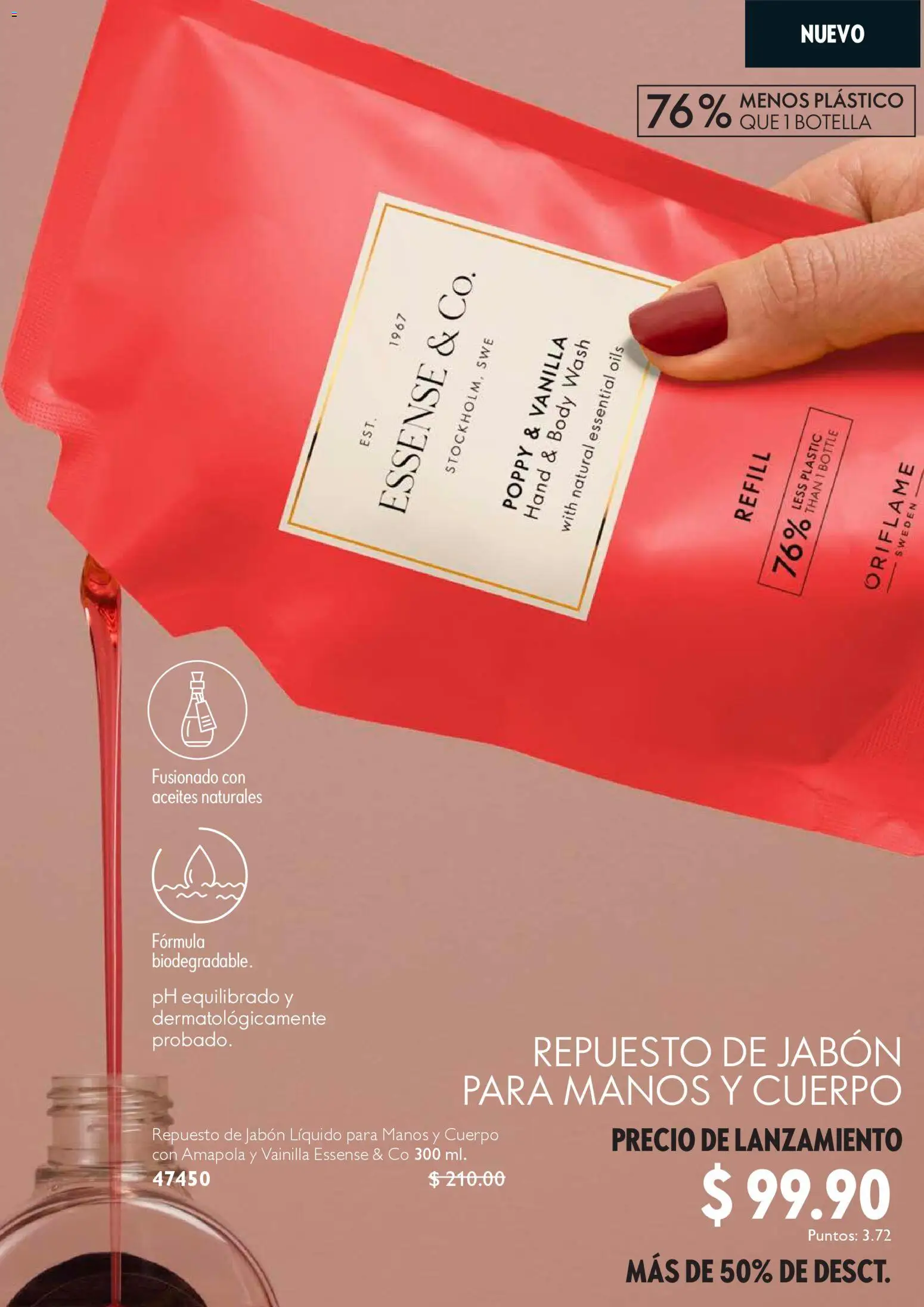 Nuevas ofertas de Oriflame válidas en toda la República Mexicana desde el 27.12.2025. ¡Encuentra las mejores ofertas en Oriflame campaña 1 2026! | Página: 129 | Productos: Jabón líquido, Botella, Body, Jabón