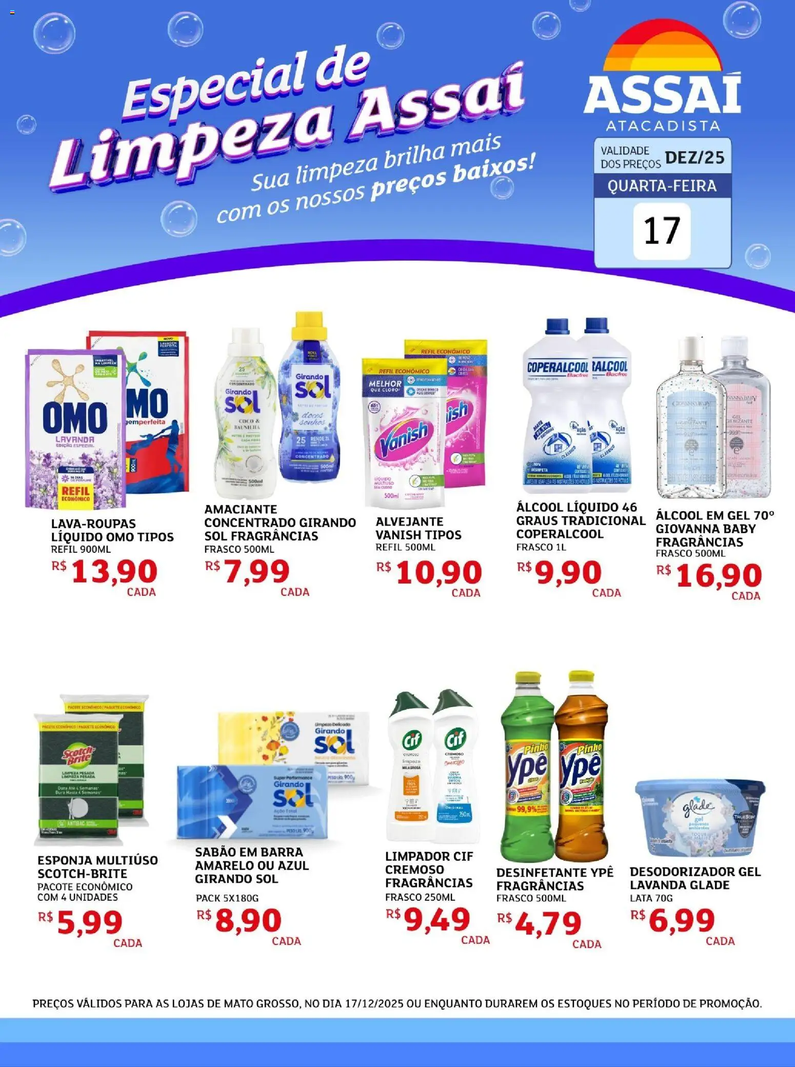 Assaí Atacadista Folheto - válido de 17.12.2025 | Página: 1 | Produtos: Coco, Cloro, Sabão, Vanish