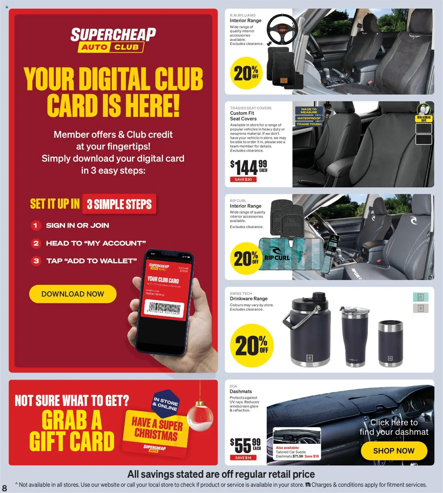 Supercheap Auto catalogue - valid from 05.11.2025 | Page: 8 | Products: Tap, Accessories, Wallet, Digital