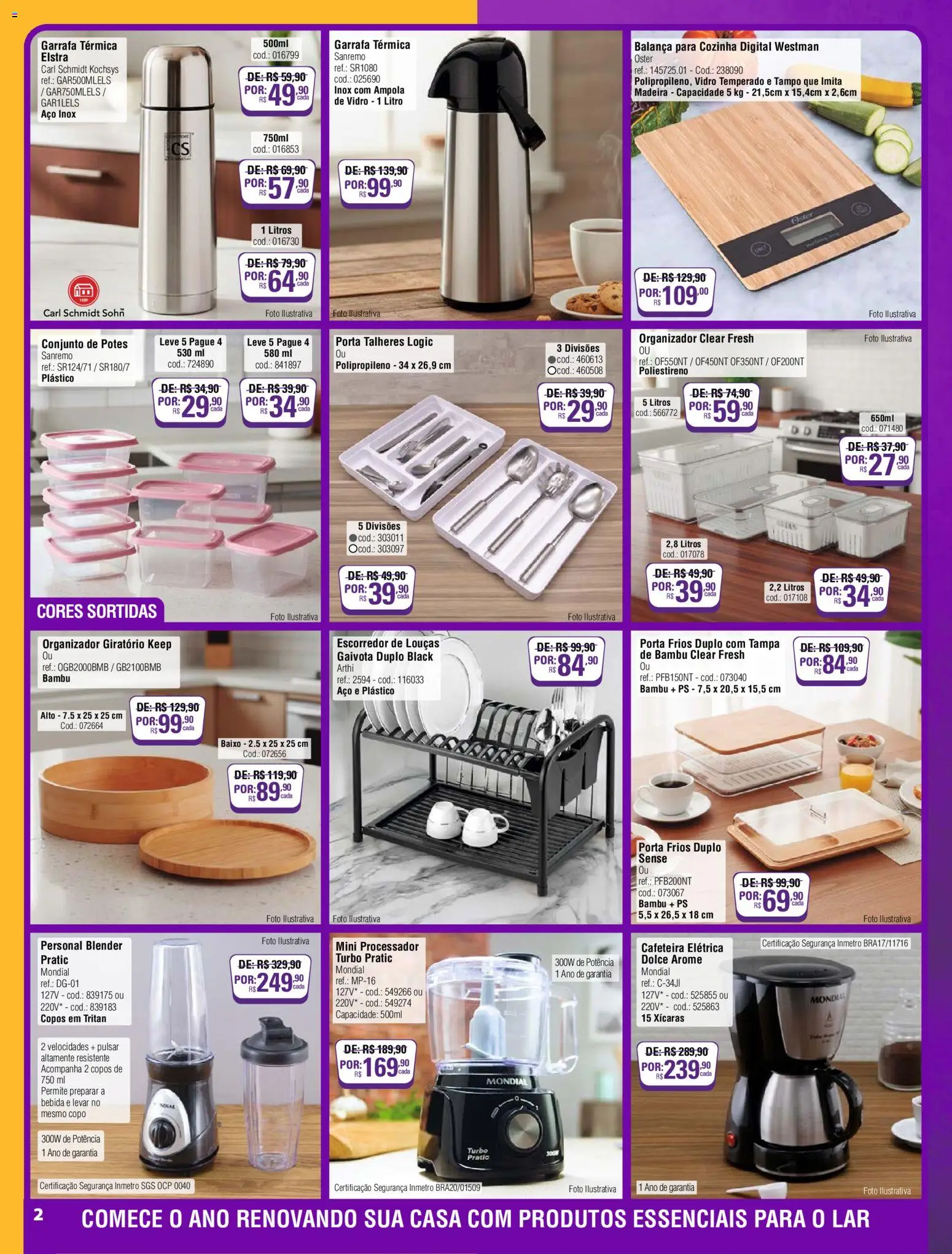 Preçolandia Folheto - válido de 26.12.2025 | Página: 2 | Produtos: Balança, Xícaras, Bebida, Copos