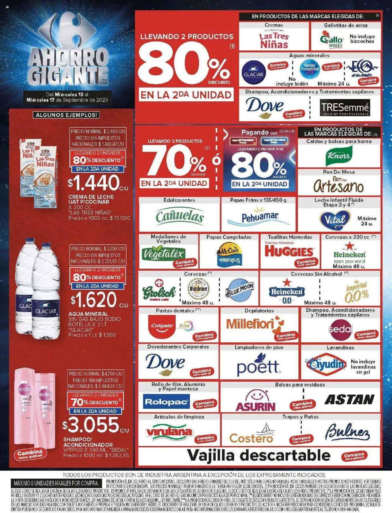 Carrefour Market catálogo - Chubut │ válido desde el 10.09.2025 | Página: 2 | Productos: Galletitas, Crema de leche, Pan, Bizcochos
