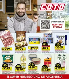 Vista previa Coto ofertas válido desde el 11.08.2025