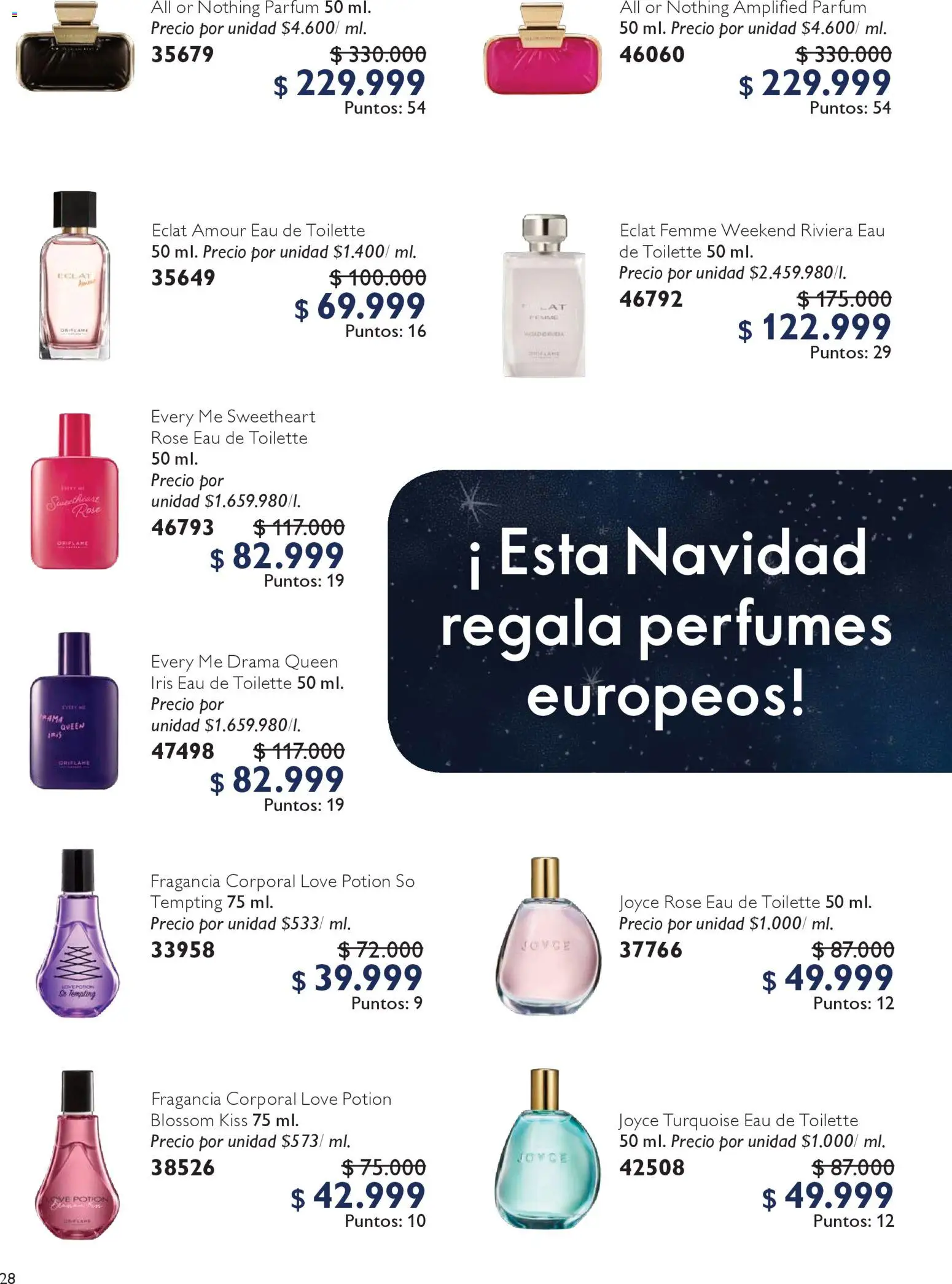 Oriflame revista - valida desde el 06.12.2025 | Página: 28 | Productos: Fragancia, Eau de toilette