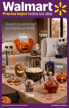 Vista previa de Walmart - Folleto Halloween, nuevo folleto de la tienda, válido en México a partir del 22.09.2025