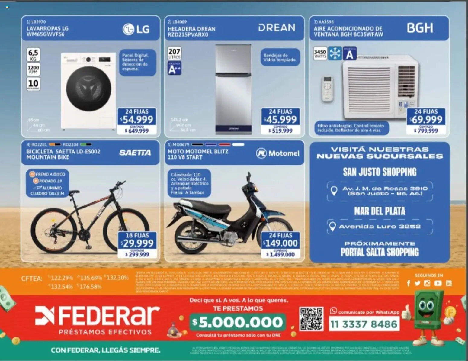 Cetrogar catálogo │ válido desde el 02.01.2026 | Página: 16 | Productos: Aire acondicionado, Lavarropas, Control remoto, Té