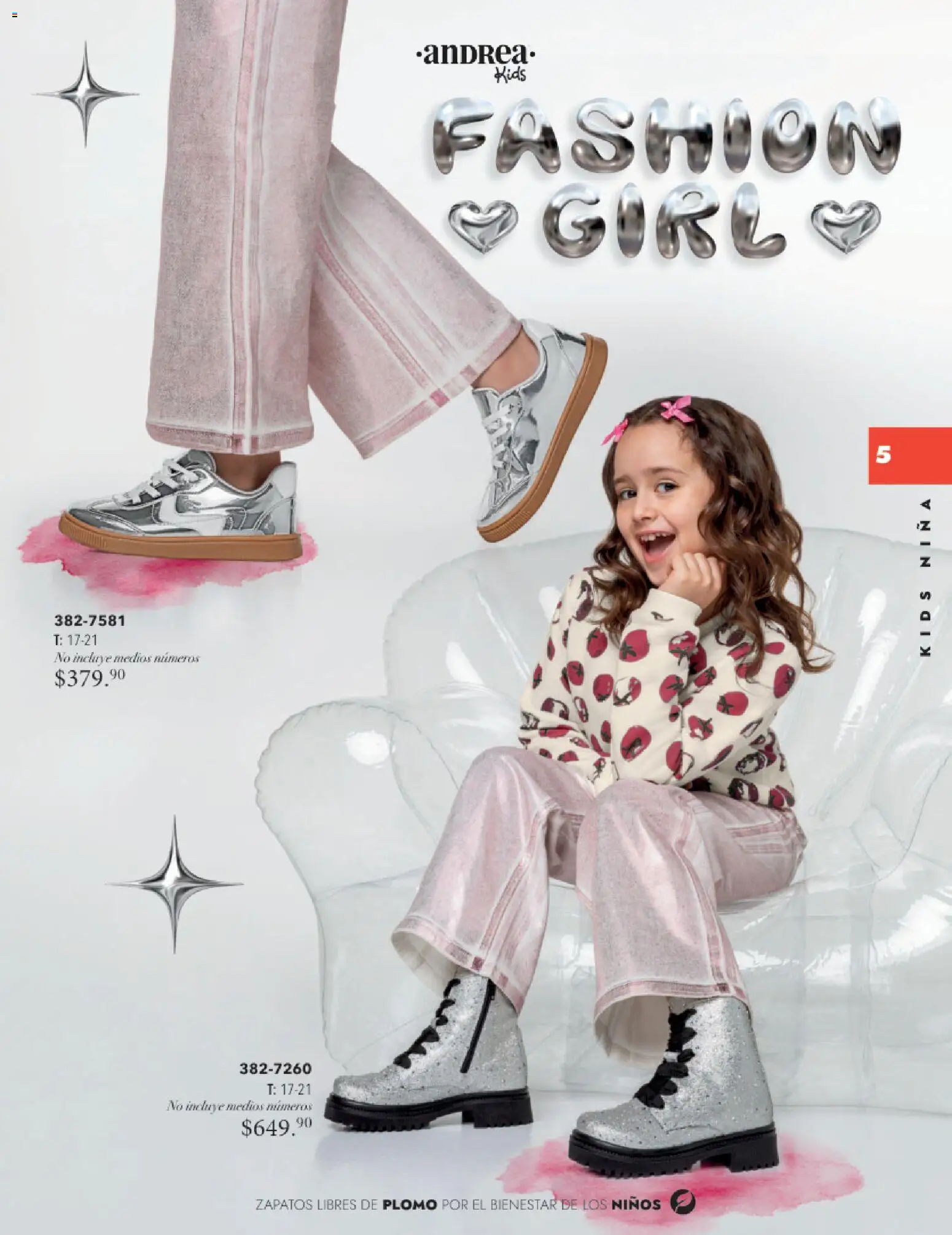 Nuevas ofertas de Andrea válidas en toda la República Mexicana desde el 26.11.2025. ¡Encuentra las mejores ofertas en Andrea catálogo Infantil Kids! | Página: 4 | Productos: Zapatos