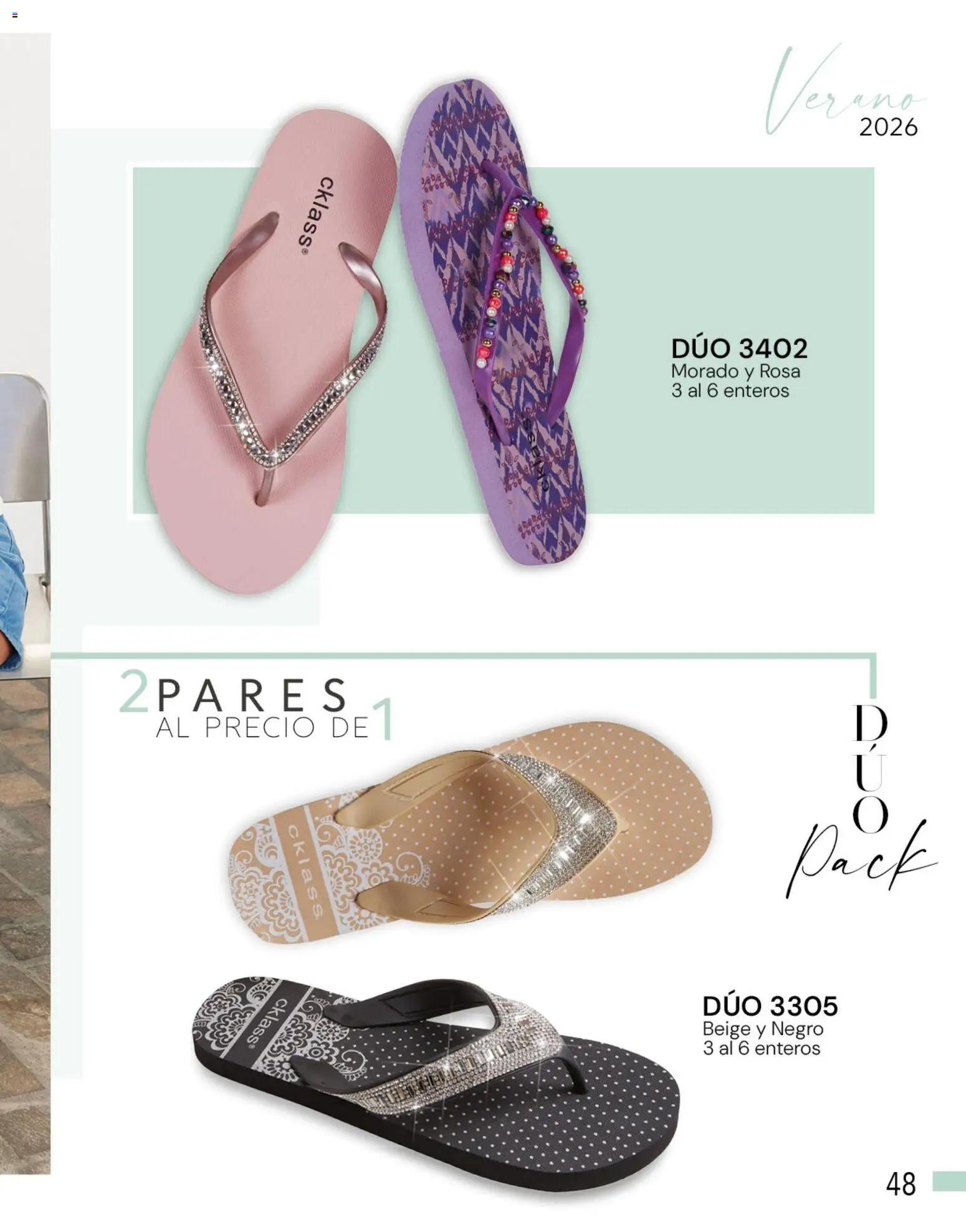 Nuevas ofertas de Cklass válidas en toda la República Mexicana desde el 05.03.2026. ¡Encuentra las mejores ofertas en Cklass catálogo Complemento Verano Calzado! | Página: 47
