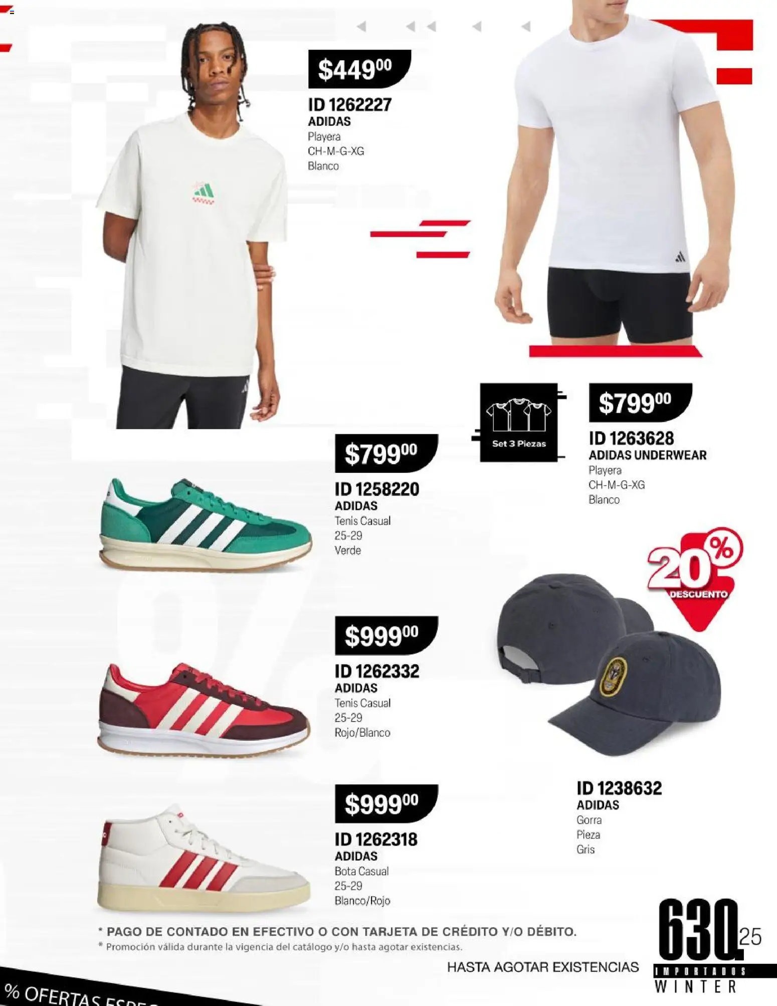 Nuevas ofertas de Price Shoes válidas en toda la República Mexicana desde el 24.11.2025. ¡Encuentra las mejores ofertas en Price Shoes catálogo Importados Winter! | Página: 4 | Productos: Tenis, Gorra, Playera