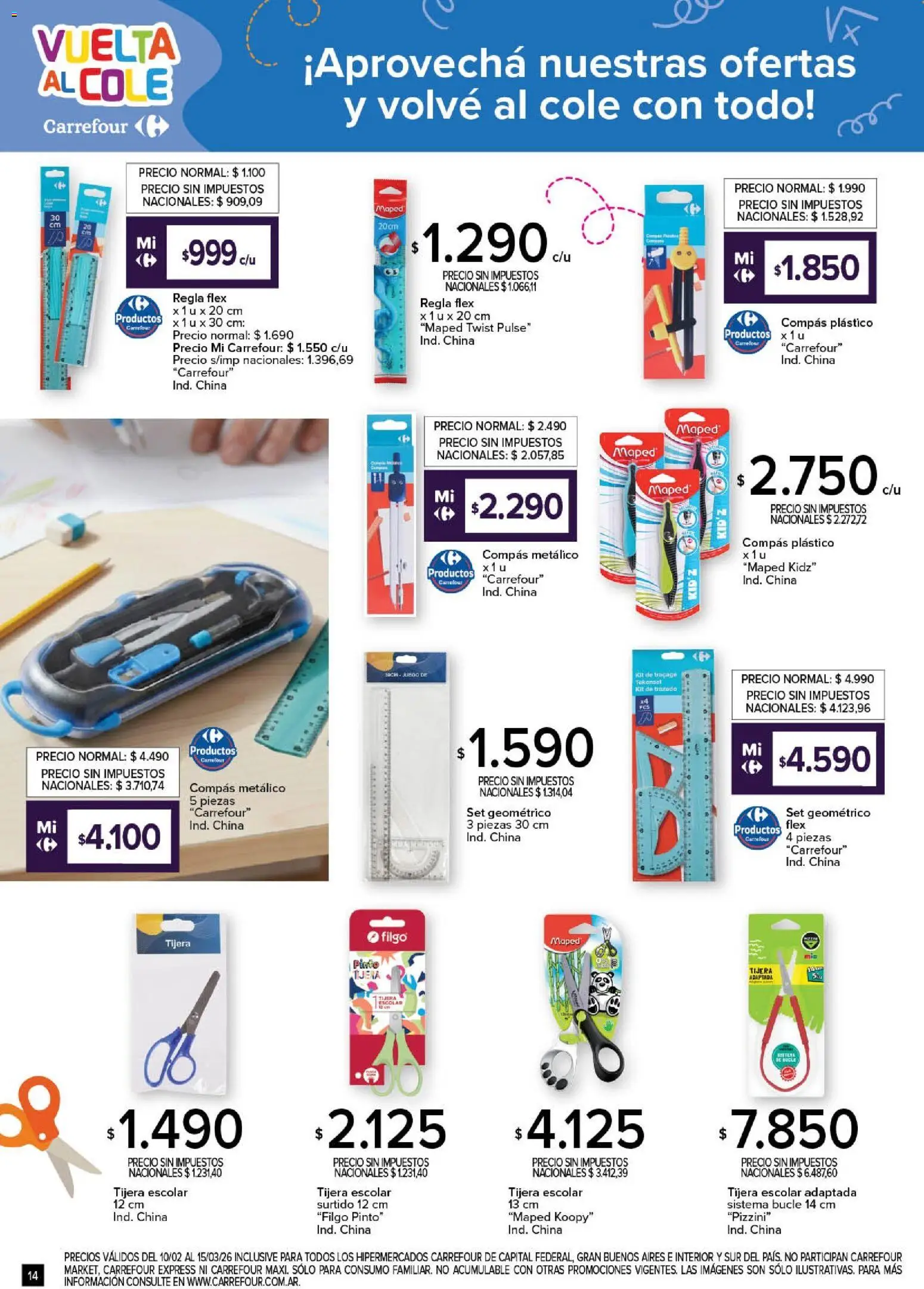 Carrefour - Vuelta al Cole  │ válido desde el 10.02.2026 | Página: 14 | Productos: Tijera