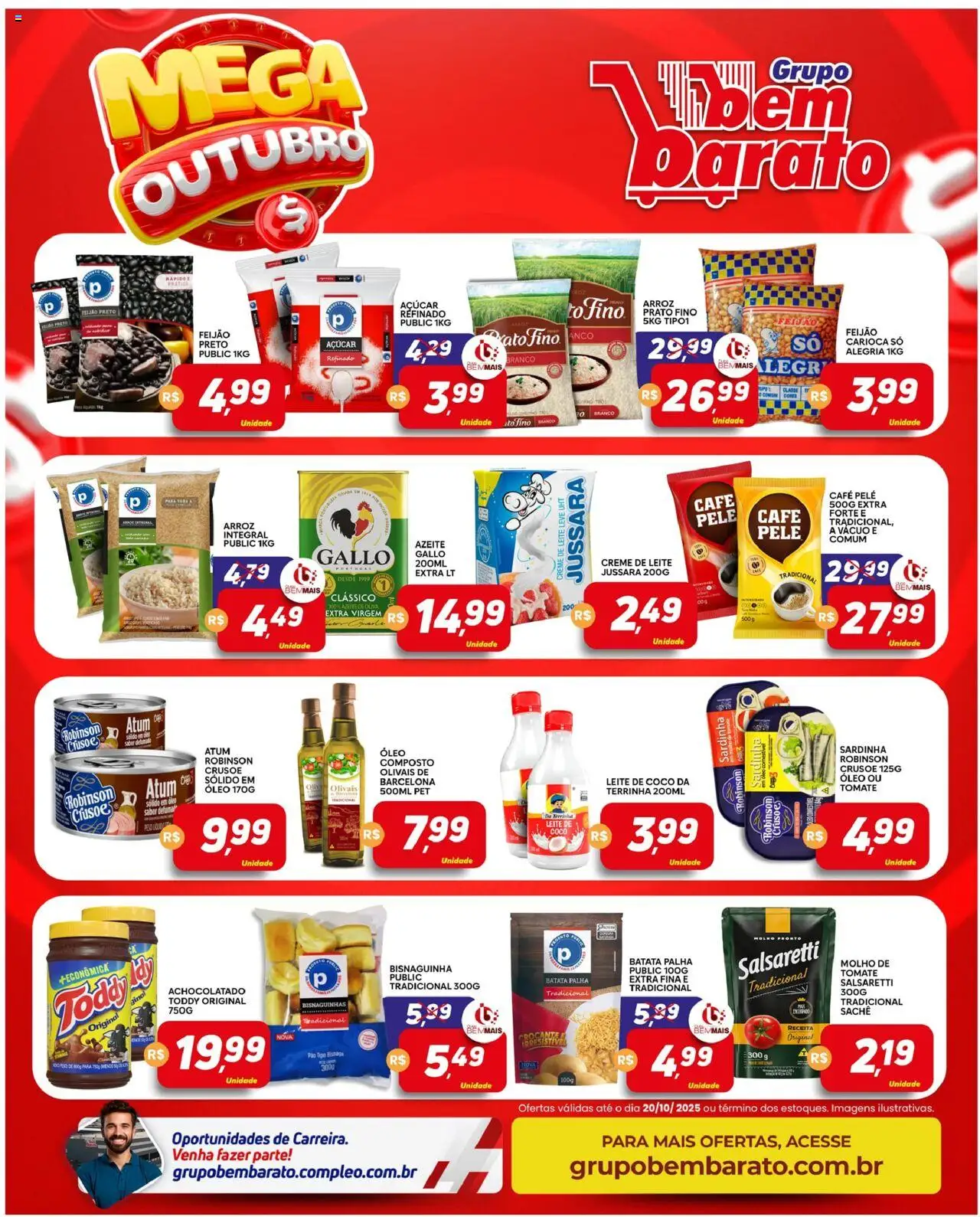 Supermercado Bem Barato Folheto - válido de 14.10.2025 | Página: 2 | Produtos: Coco, Banco, Café, Batata palha