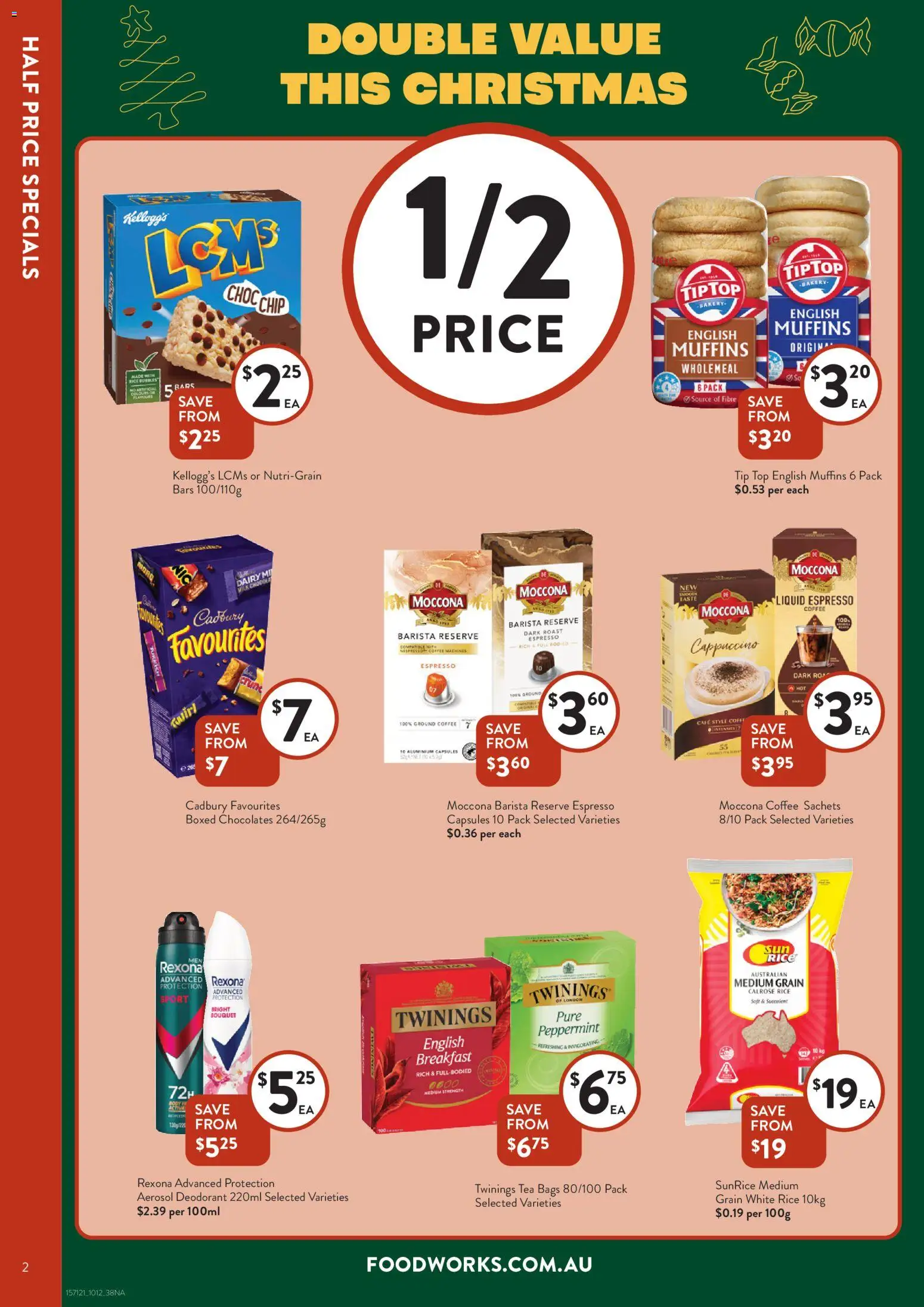 Foodworks catalogue - valid from 10.12.2025 | Page: 2 | Products: Dairy, Coffee, Rice, Moccona