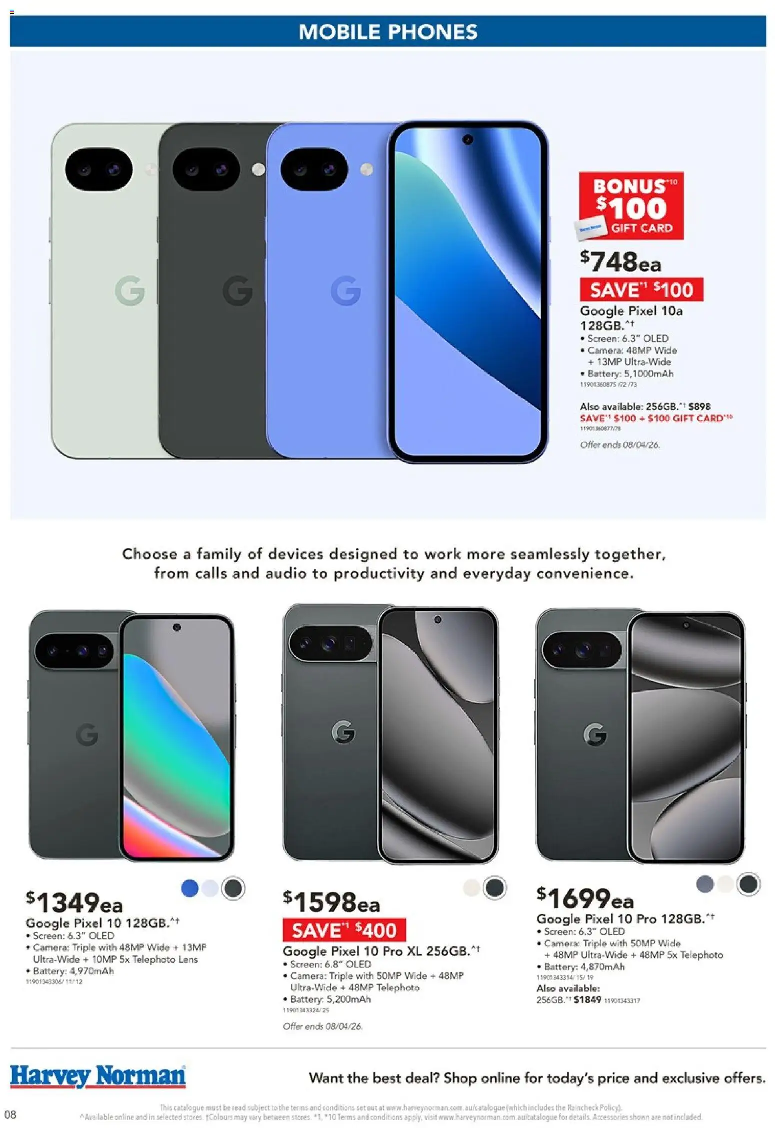 Harvey Norman catalogue - valid from 02.04.2026 | Page: 8 | Products: Battery, Accessories, Camera, Screen