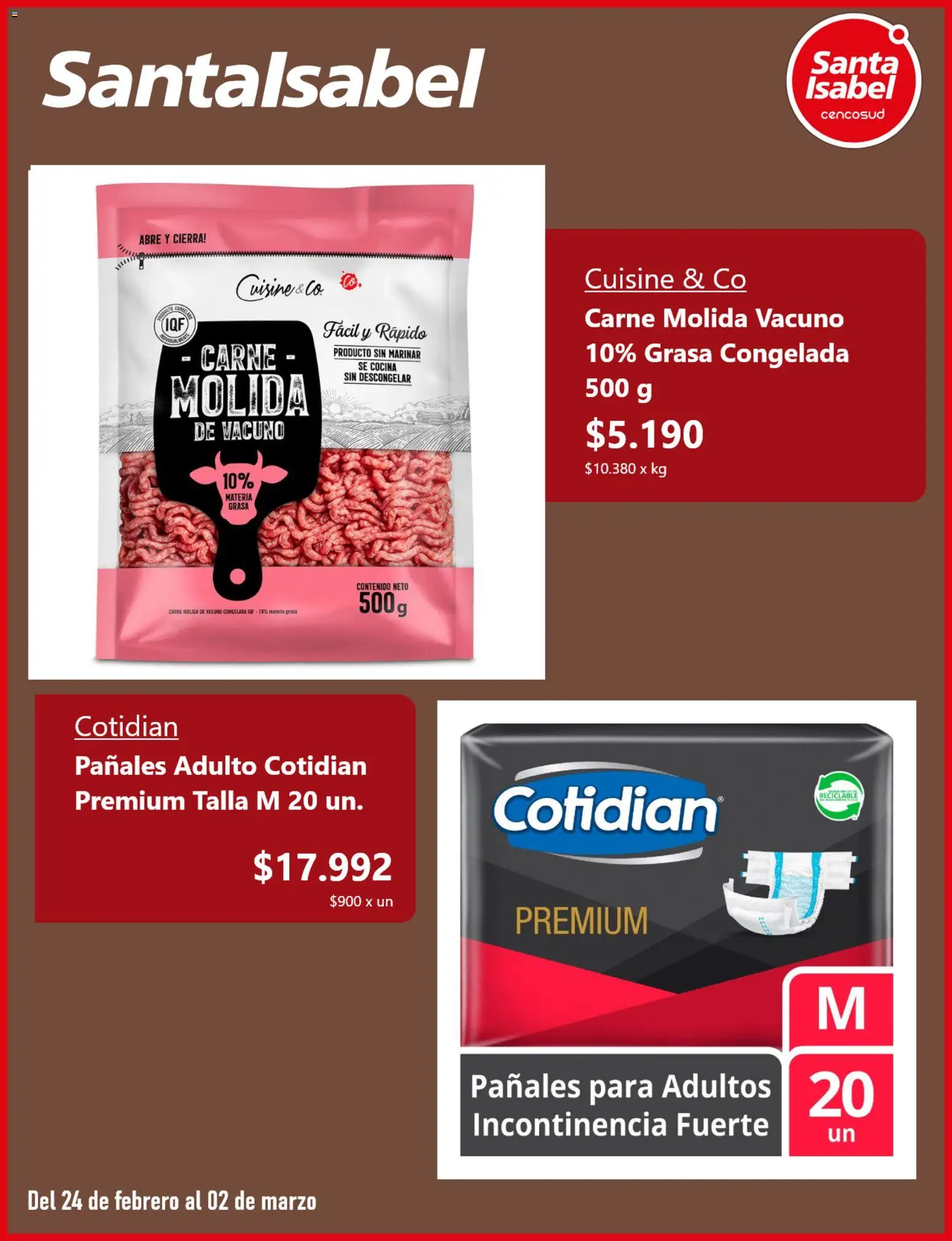 Santa Isabel ofertas  │ válido desde el 24.02.2026 | Página: 2 | Productos: Cocina, Pañales