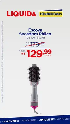 Pernambucanas - Ofertas atuais - Pré-Visualização do folheto da loja Pernambucanas, válido de 08.01.2026 | Página: 10 | Produtos: Escova secadora, Escova