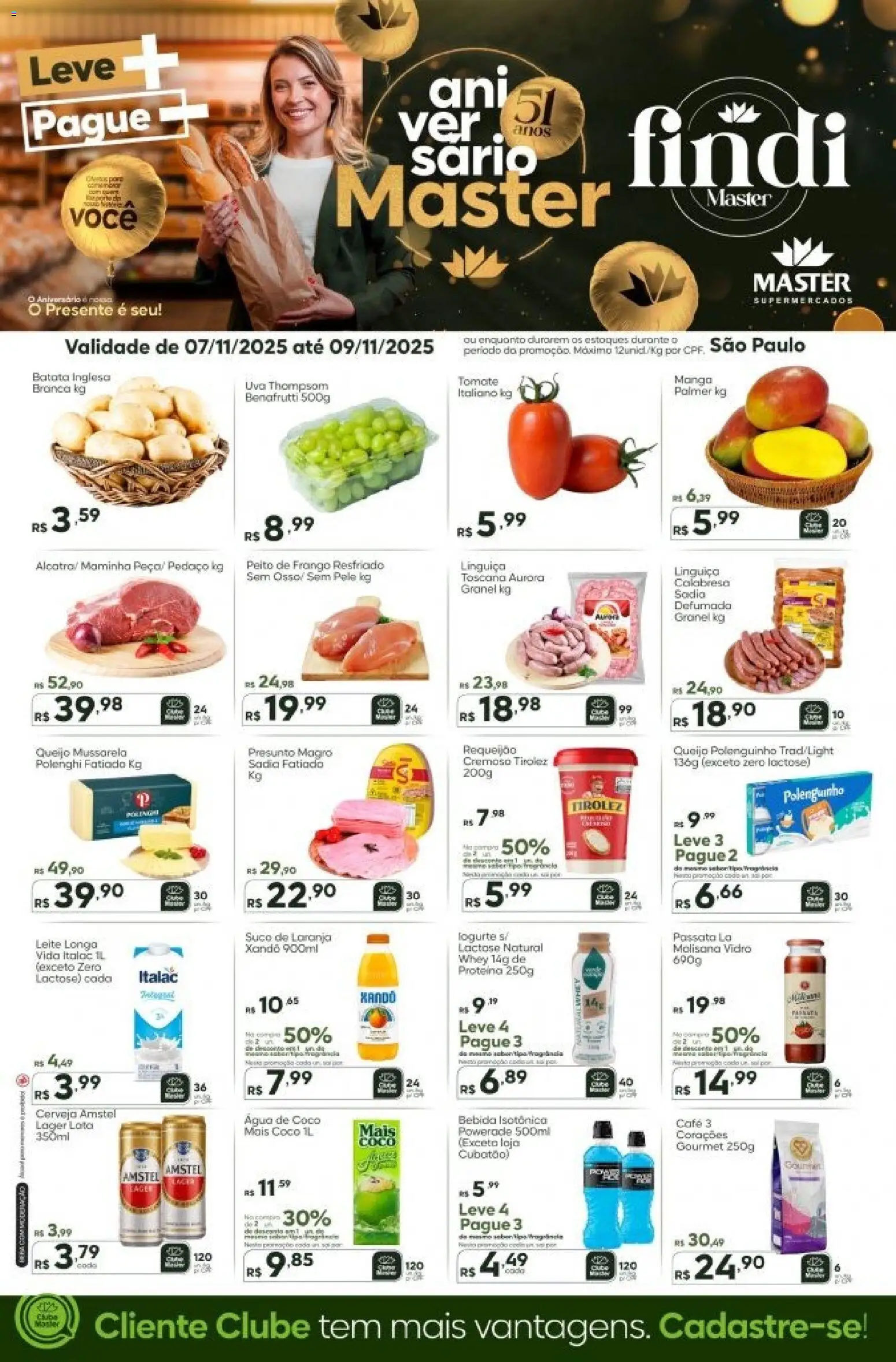 Master Folheto - válido de 07.11.2025 | Página: 1 | Produtos: Coco, Cerveja, Bebida, Batata