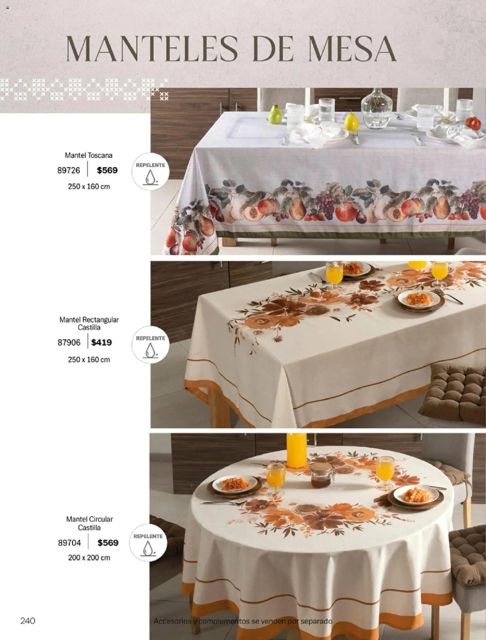 Nuevas ofertas de Vianney válidas en toda la República Mexicana desde el 06.03.2026. ¡Encuentra las mejores ofertas en Vianney catálogo Tu hogar, nuestra pasión! | Página: 242 | Productos: Mantel, Repelente, Mesa