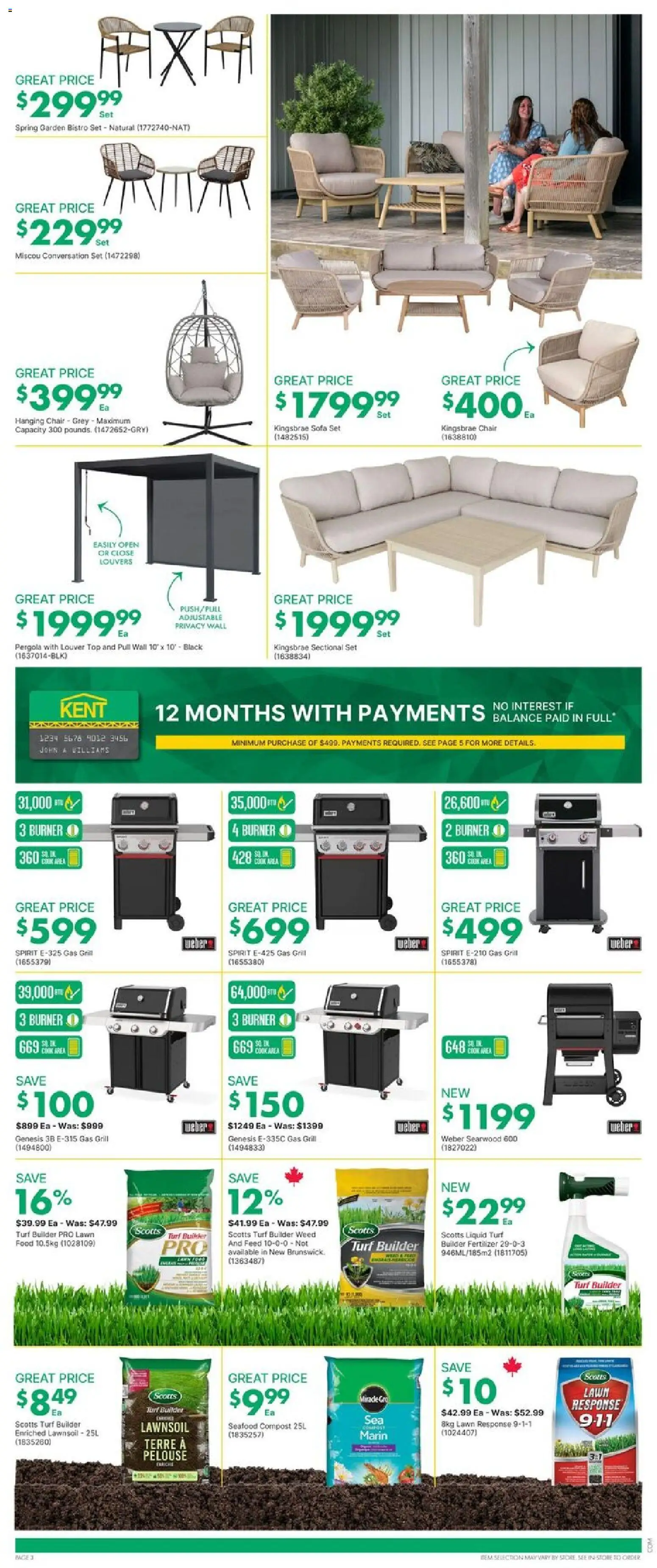 Kent flyer valid from 26.03.2026 | Page: 4 | Products: Grill, Sofa, Chair