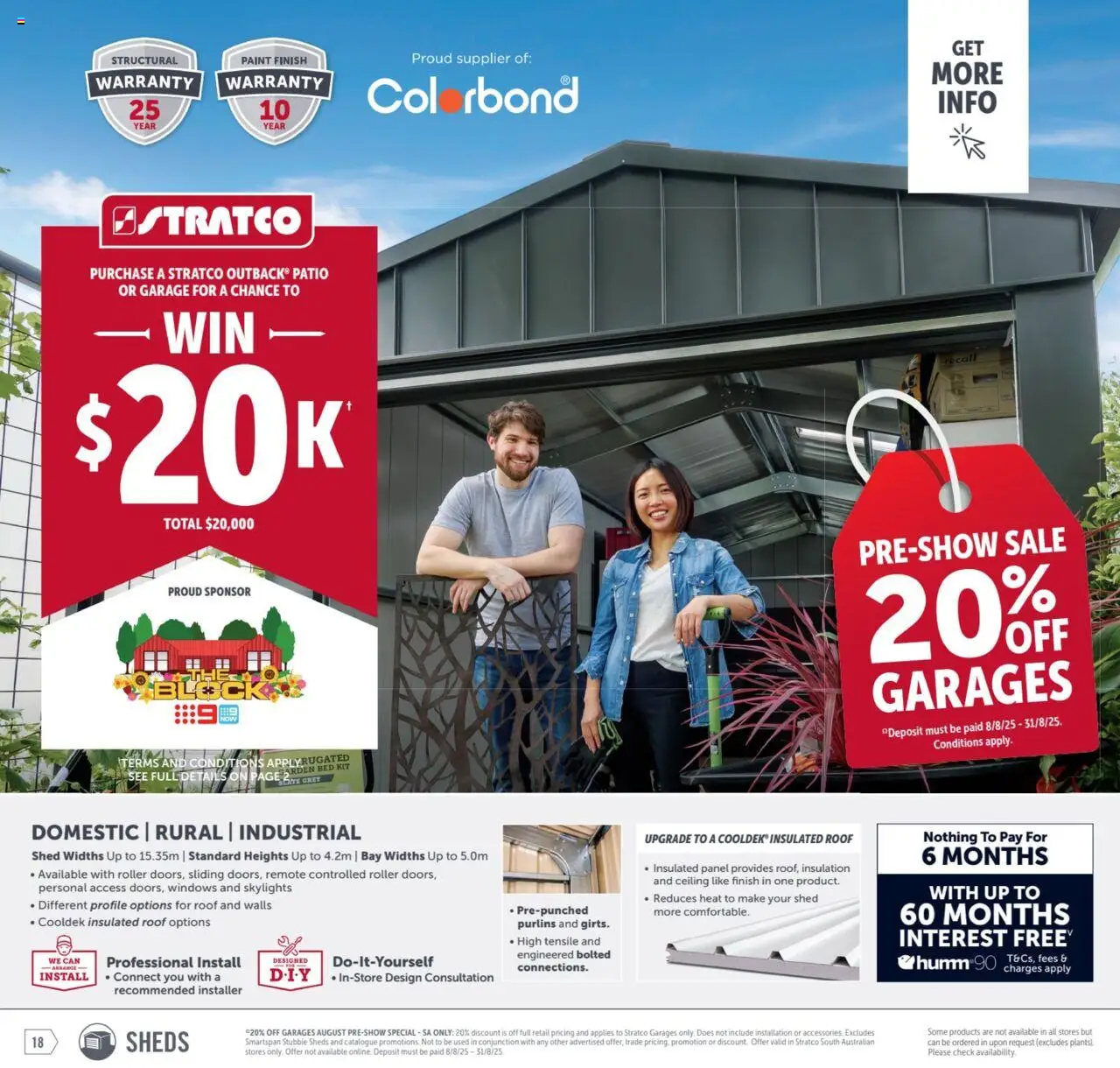 Stratco catalogue - valid from 08.08.2025 | Page: 18 | Products: Shed, Domestic, Bed