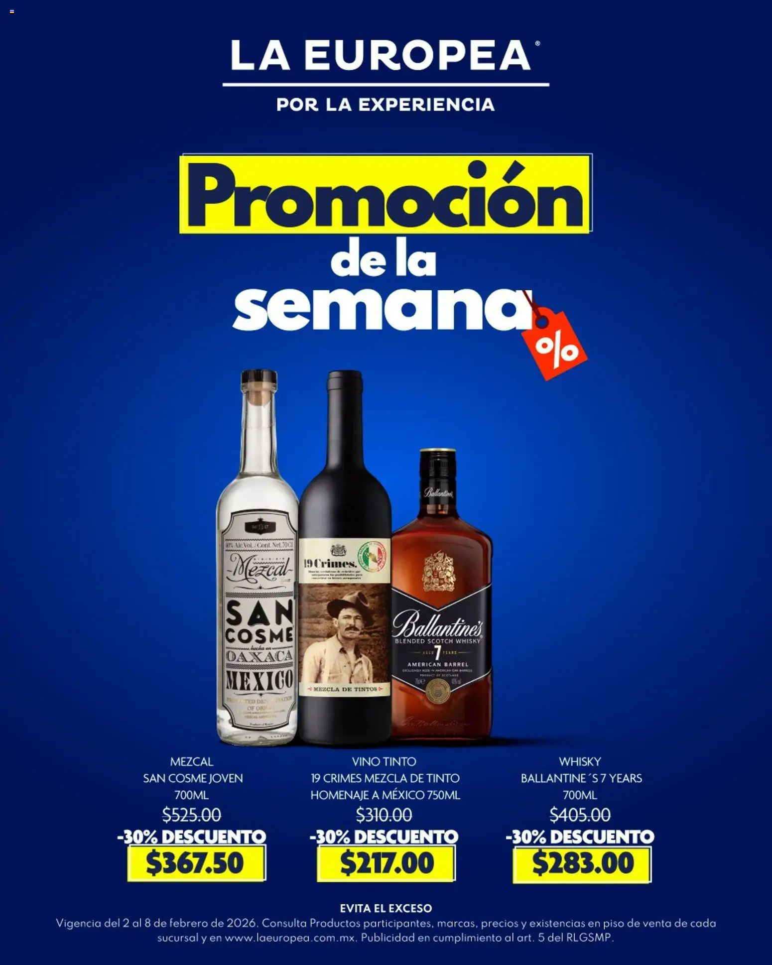Nuevas ofertas de La Europea válidas en toda la República Mexicana desde el 02.02.2026. ¡Encuentra las mejores ofertas en La Europea catálogo Promoción de la semana! | Página: 1