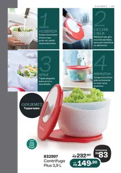 Tupperware - Catálogo Vitrine 10 - Pré-Visualização do folheto da loja Tupperware, válido de 01.10.2025 | Página: 49 | Produtos: Escorredor, Tigela