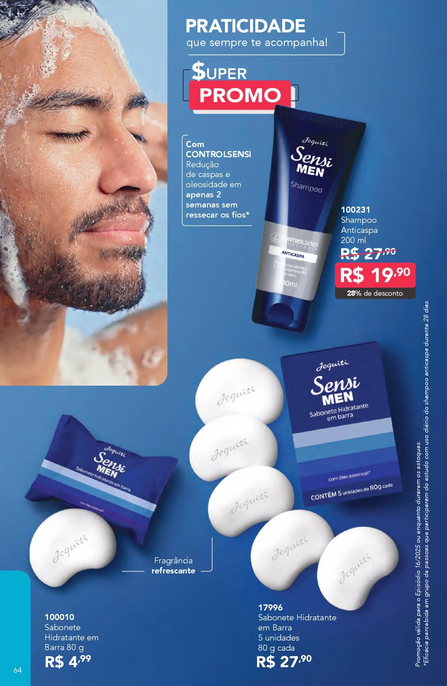Jequiti Folheto - válido de 11.11.2025 | Página: 64 | Produtos: Shampoo, Fragrância, Óleo, Sabonete