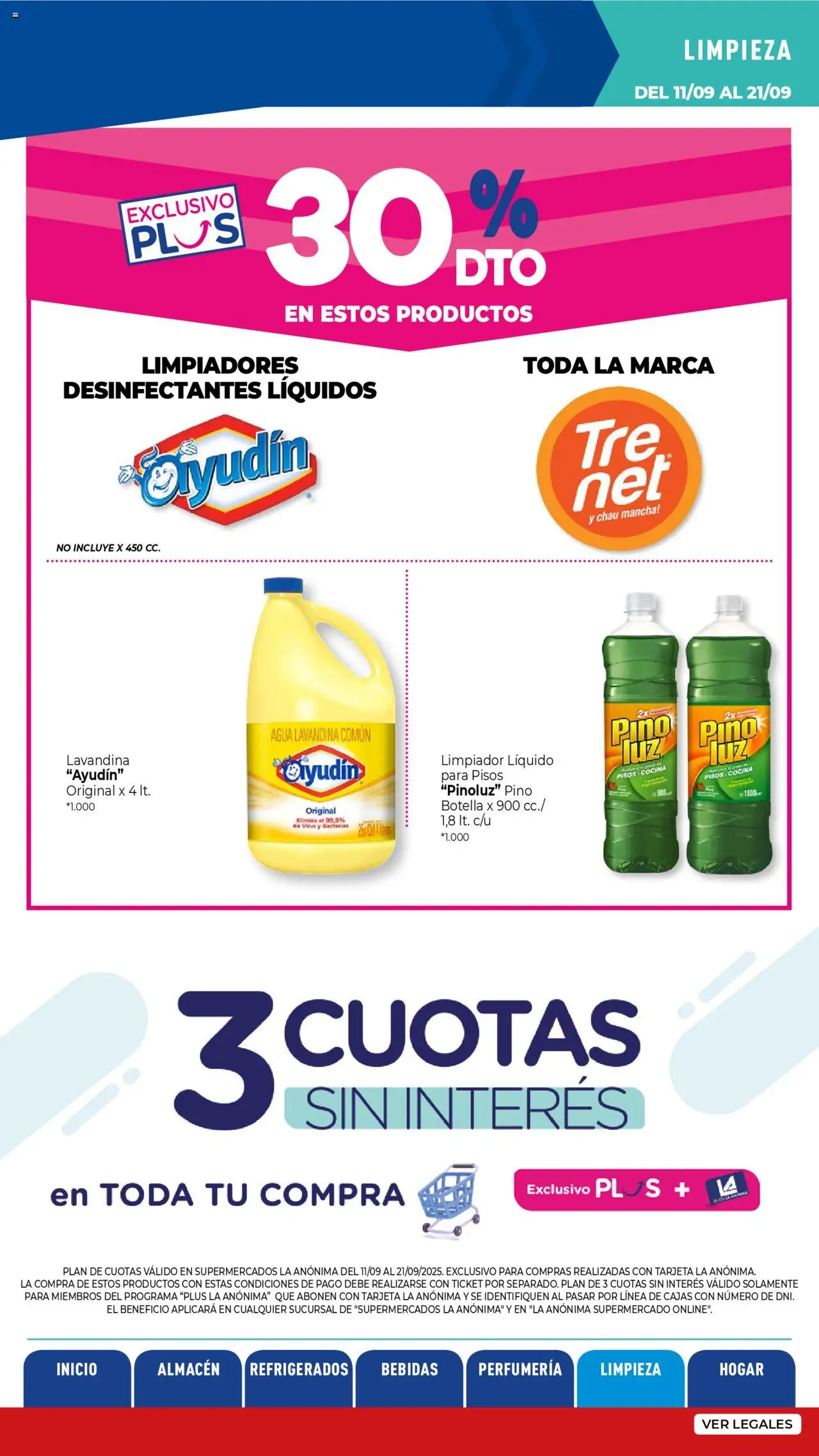 La Anonima - Insuperables │ válido desde el 11.09.2025 | Página: 32 | Productos: Botella, Cocina, Agua, Limpiador