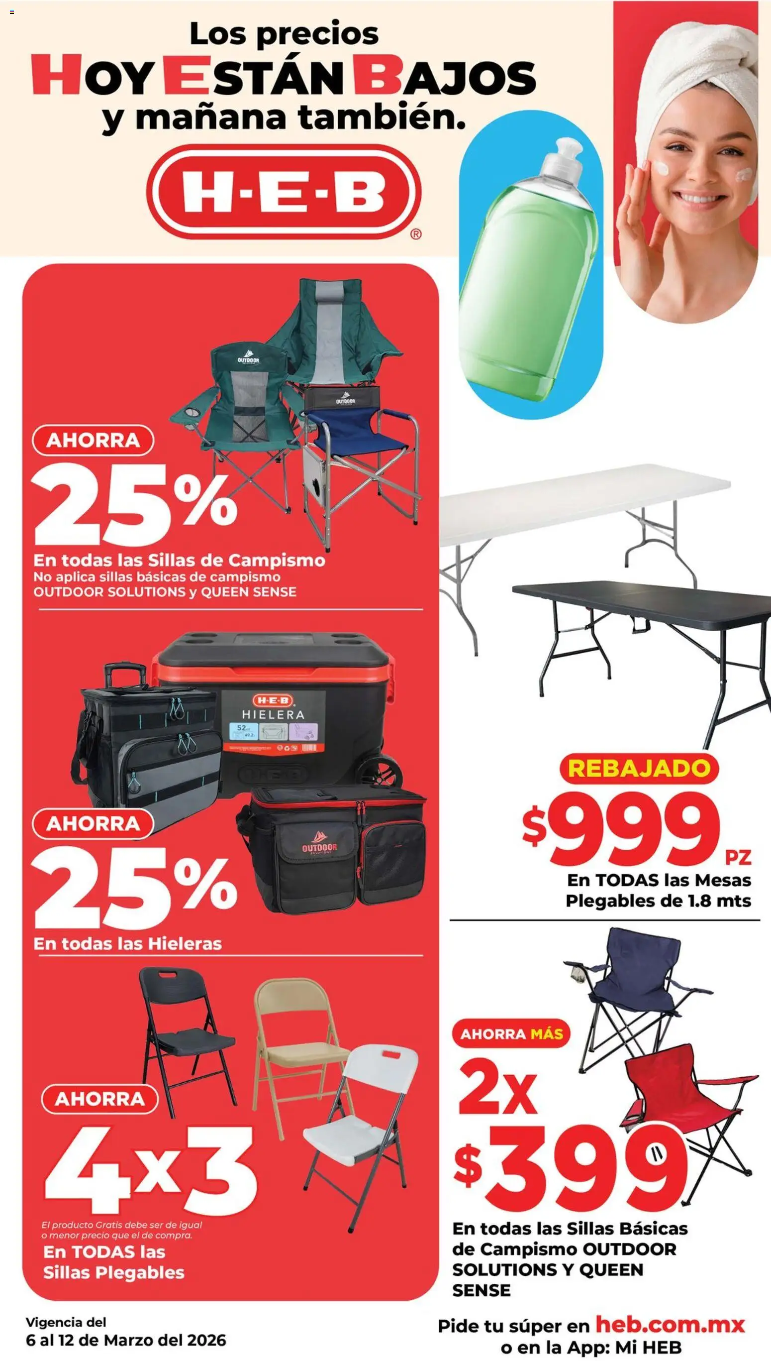 Nuevas ofertas de H-E-B válidas en toda la República Mexicana desde el 06.03.2026. ¡Encuentra las mejores ofertas en H-E-B folleto! | Página: 18 | Productos: Hielera