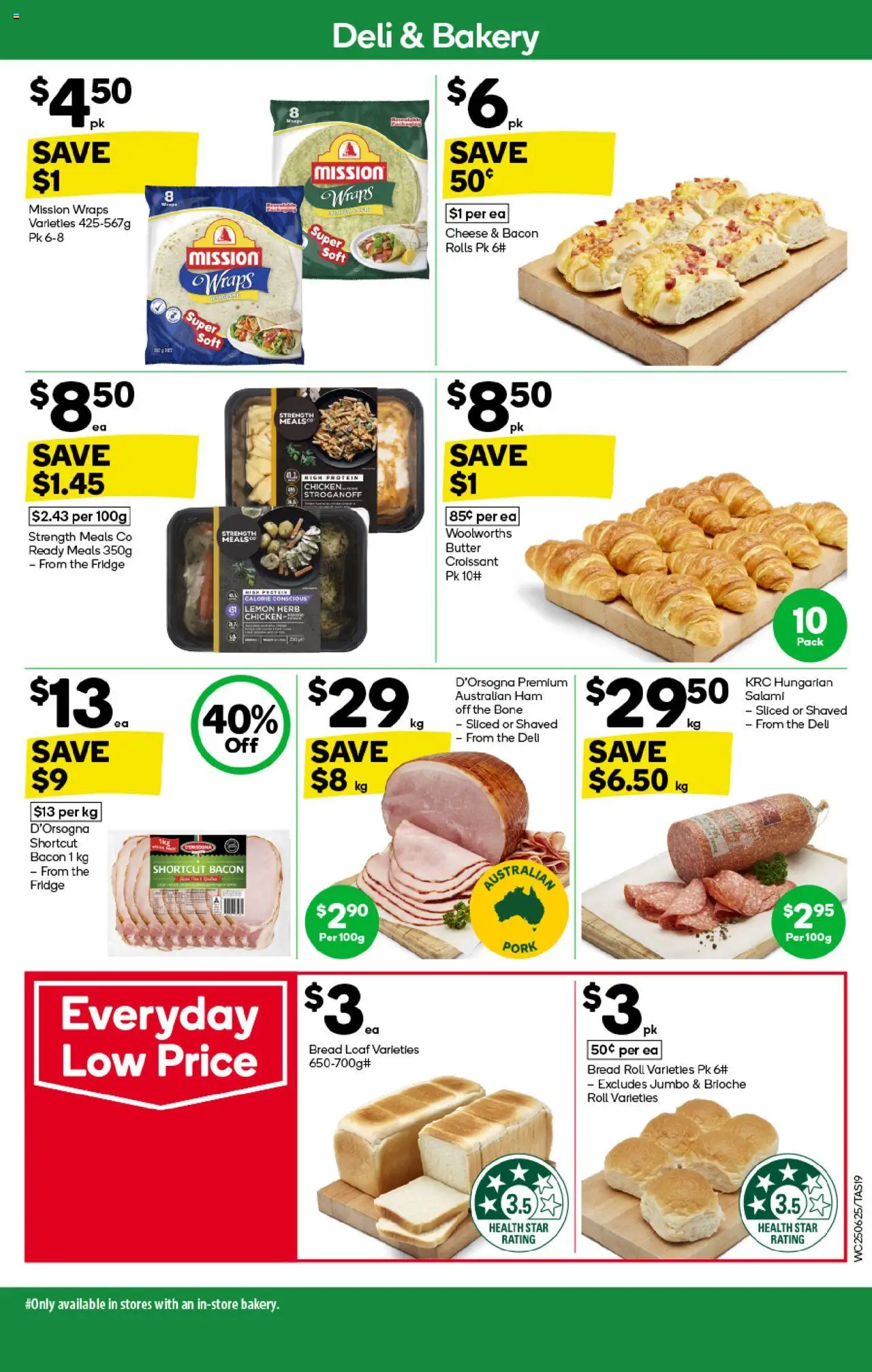 Woolworths catalogue - valid from 25.06.2025 | Page: 19 | Products: Bacon, Butter, Pork, Lemon