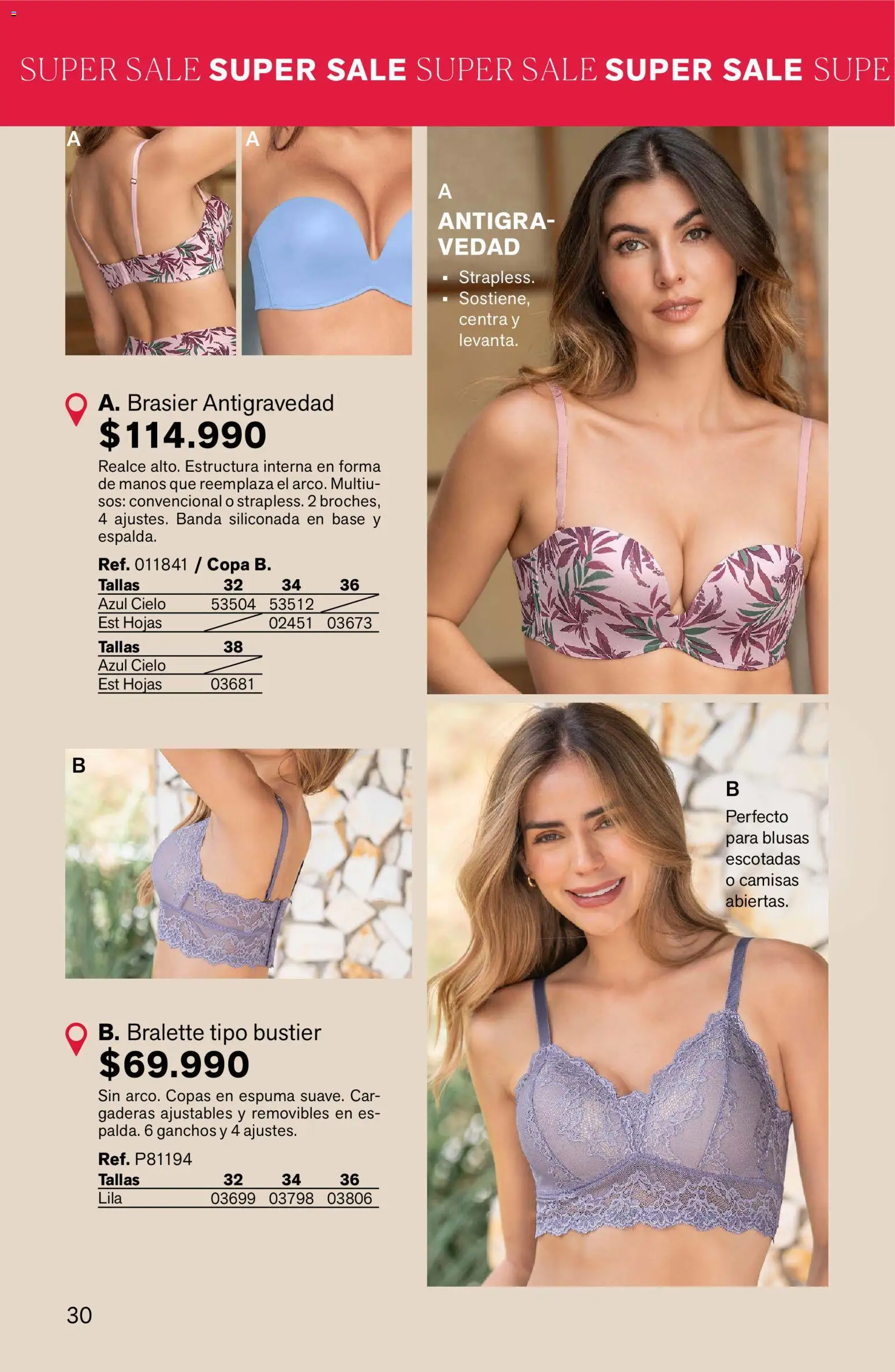 Leonisa revista - valida desde el 24.02.2026 | Página: 30 | Productos: Espuma, Brasier