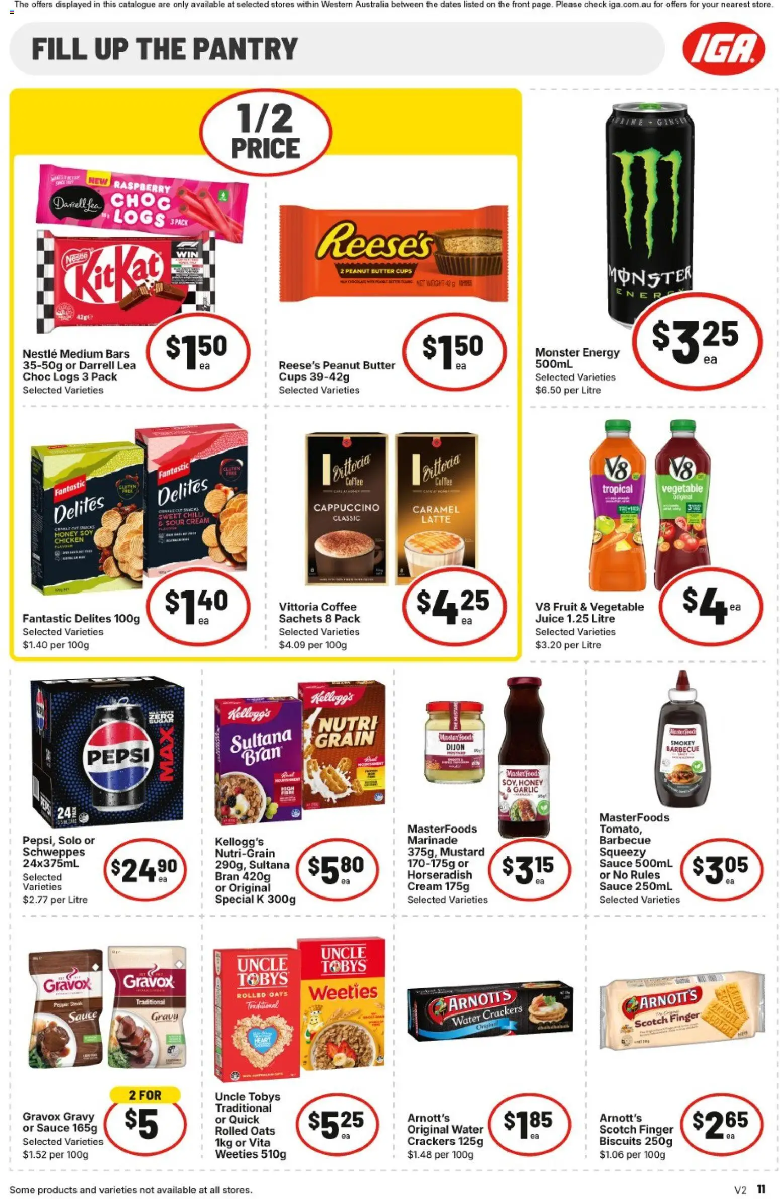 IGA catalogue - valid from 25.02.2026 | Page: 11 | Products: Mustard, Sour cream, Pepsi, Raspberry