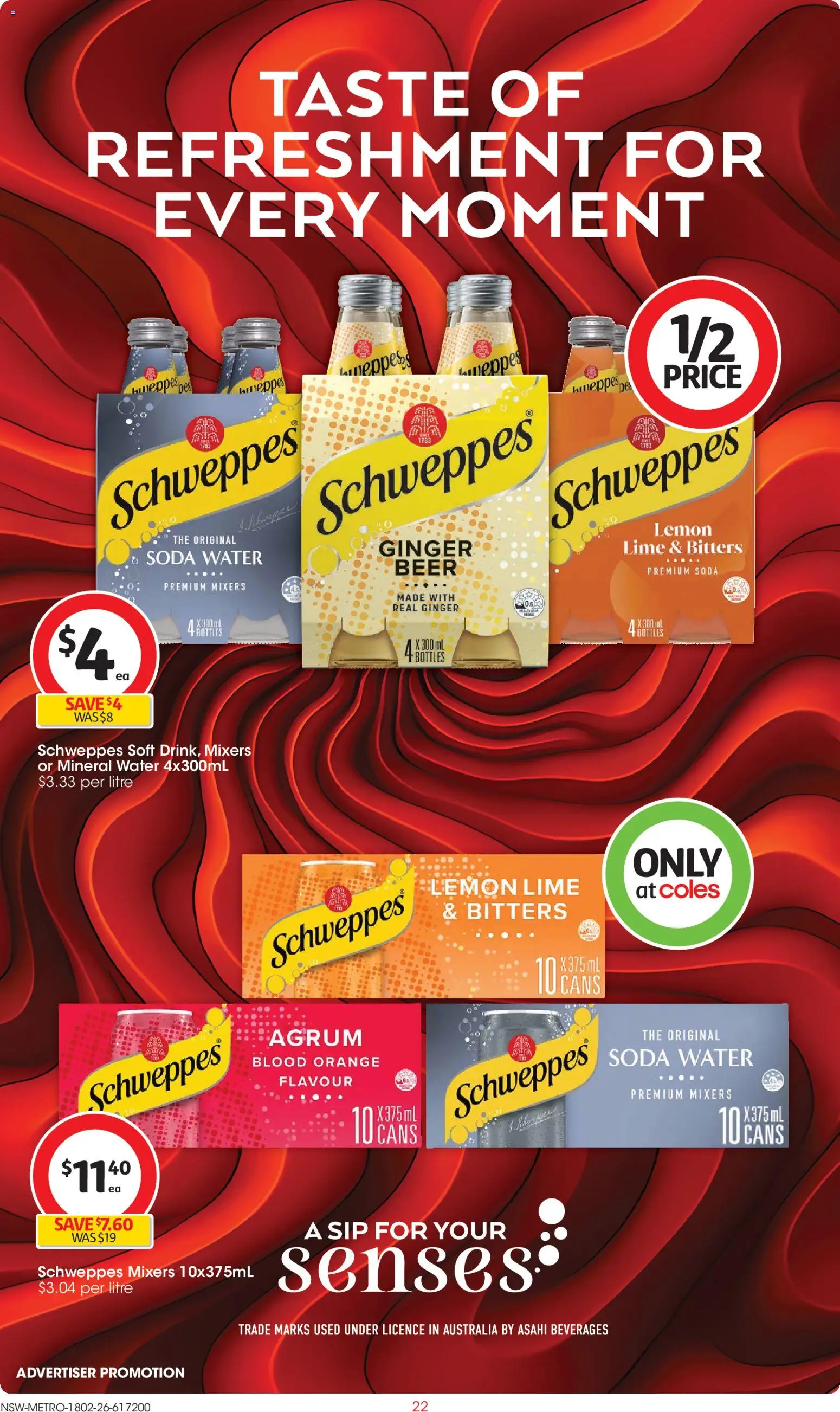 Coles catalogue - valid from 18.02.2026 | Page: 22 | Products: Ginger, Beer, Water, Lemon