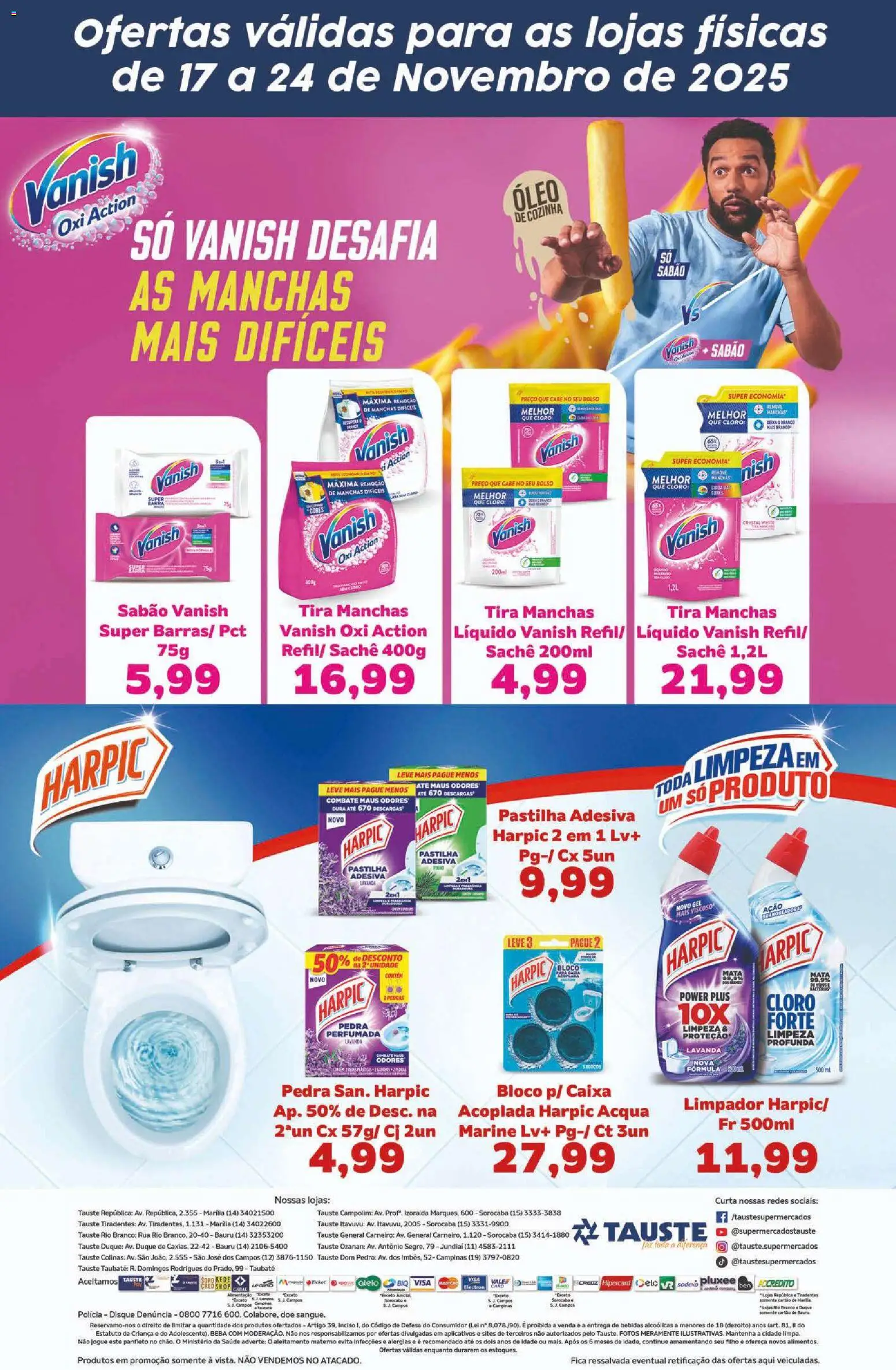 Tauste Folheto - válido de 17.11.2025 | Página: 2 | Produtos: Tira manchas, Sabão, Óleo, Vanish