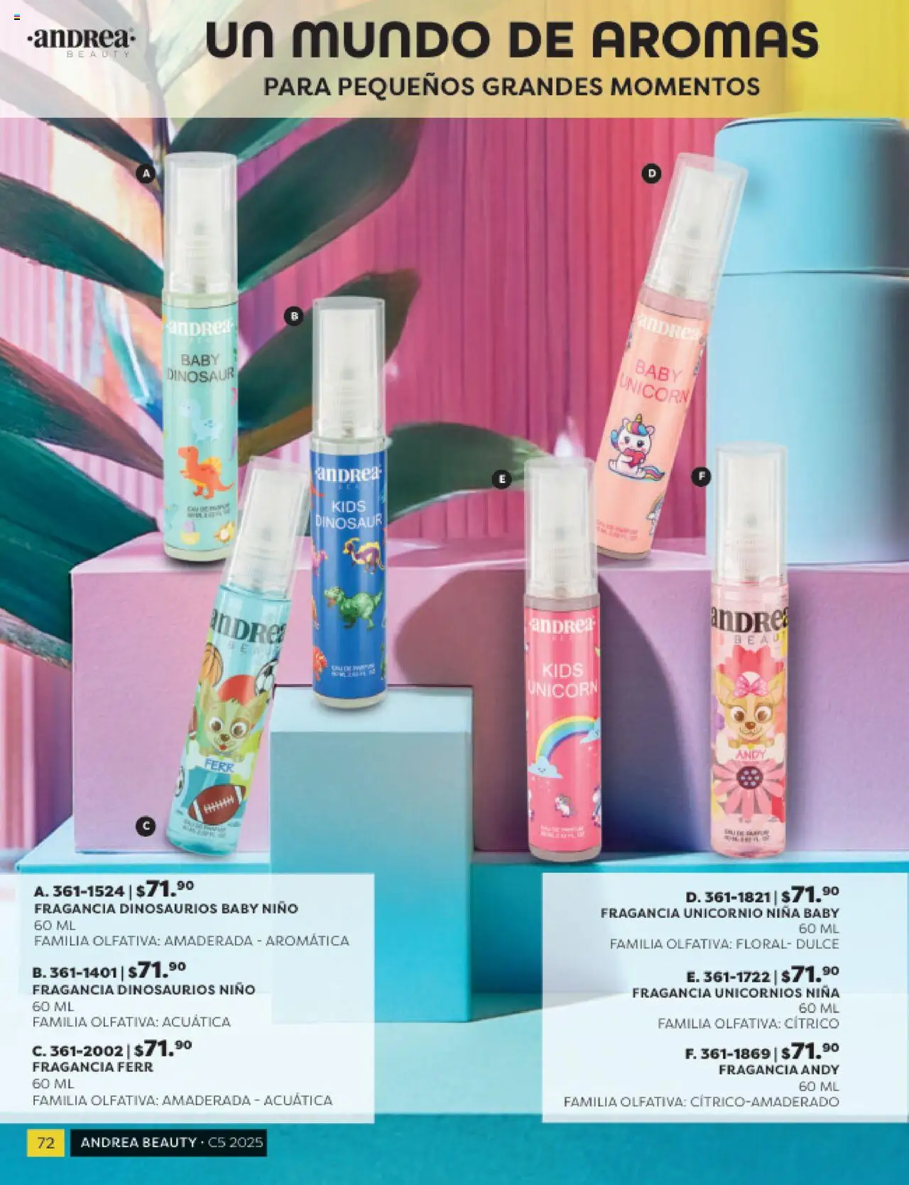 Nuevas ofertas de Andrea válidas en toda la República Mexicana desde el 03.10.2025. ¡Encuentra las mejores ofertas en Andrea - Catálogo Beauty - 20% en todo el catálogo! | Página: 72 | Productos: Fragancia
