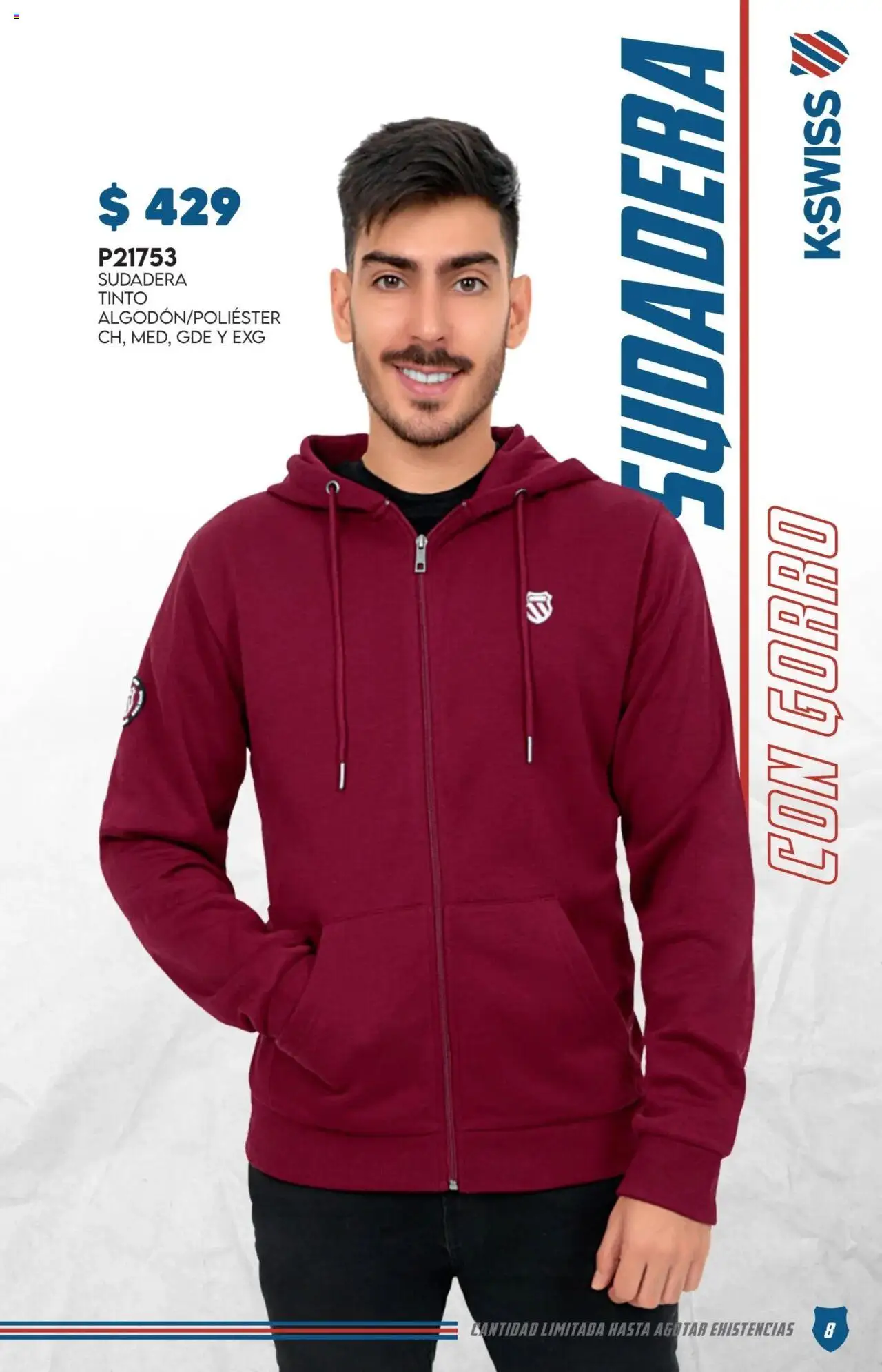 Nuevas ofertas de Cklass válidas en toda la República Mexicana desde el 29.09.2025. ¡Encuentra las mejores ofertas en Cklass - Catálogo Especial K-Swiss! | Página: 9 | Productos: Sudadera