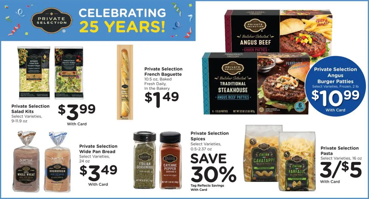 Kroger Weekly Ad - valid from 22.10.2025 | Page: 6 | Products: Pasta, Salad, Spices, Pepper
