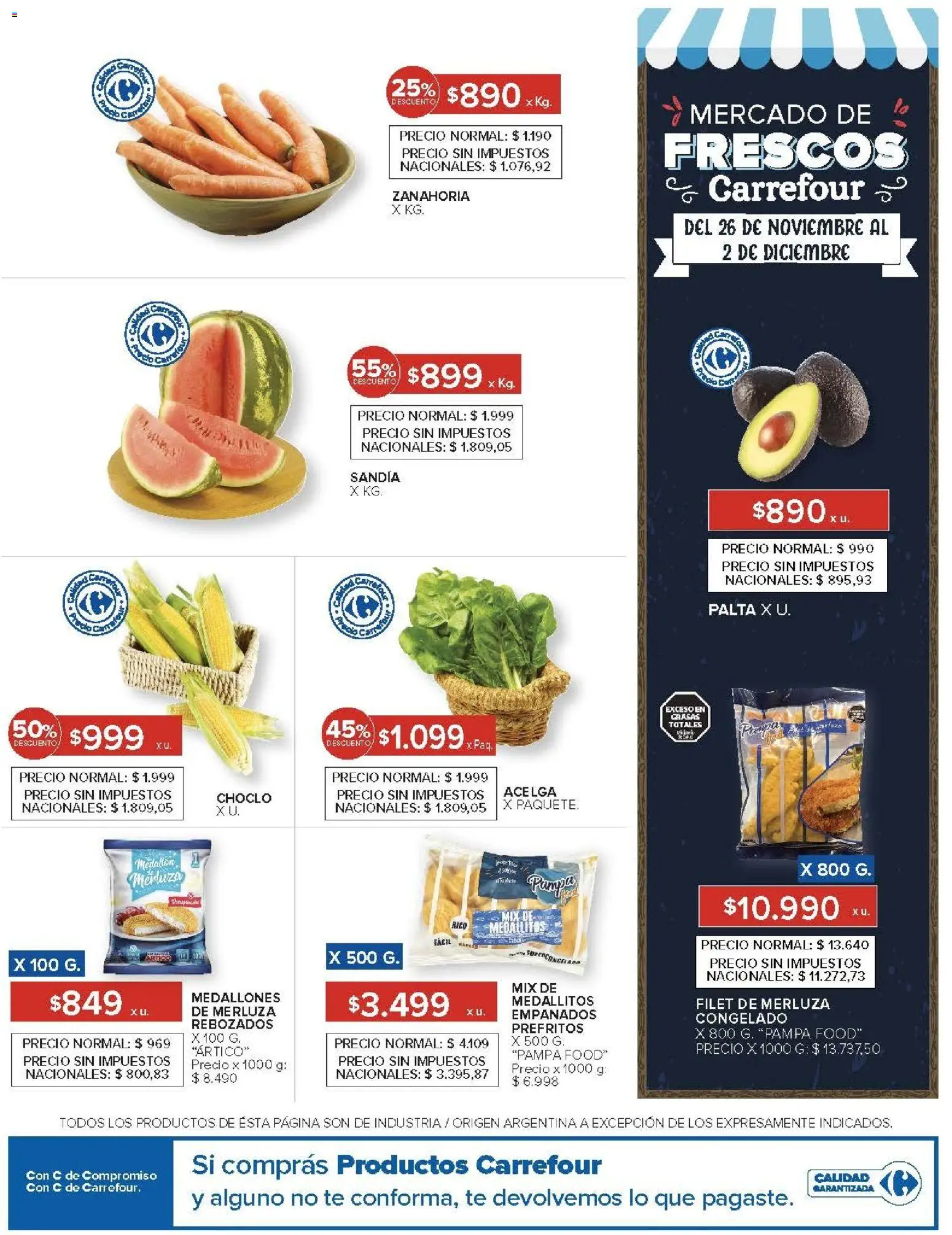 Carrefour Market catálogo │ válido desde el 26.11.2025 | Página: 19 | Productos: Choclo, Papa, Palta, Té