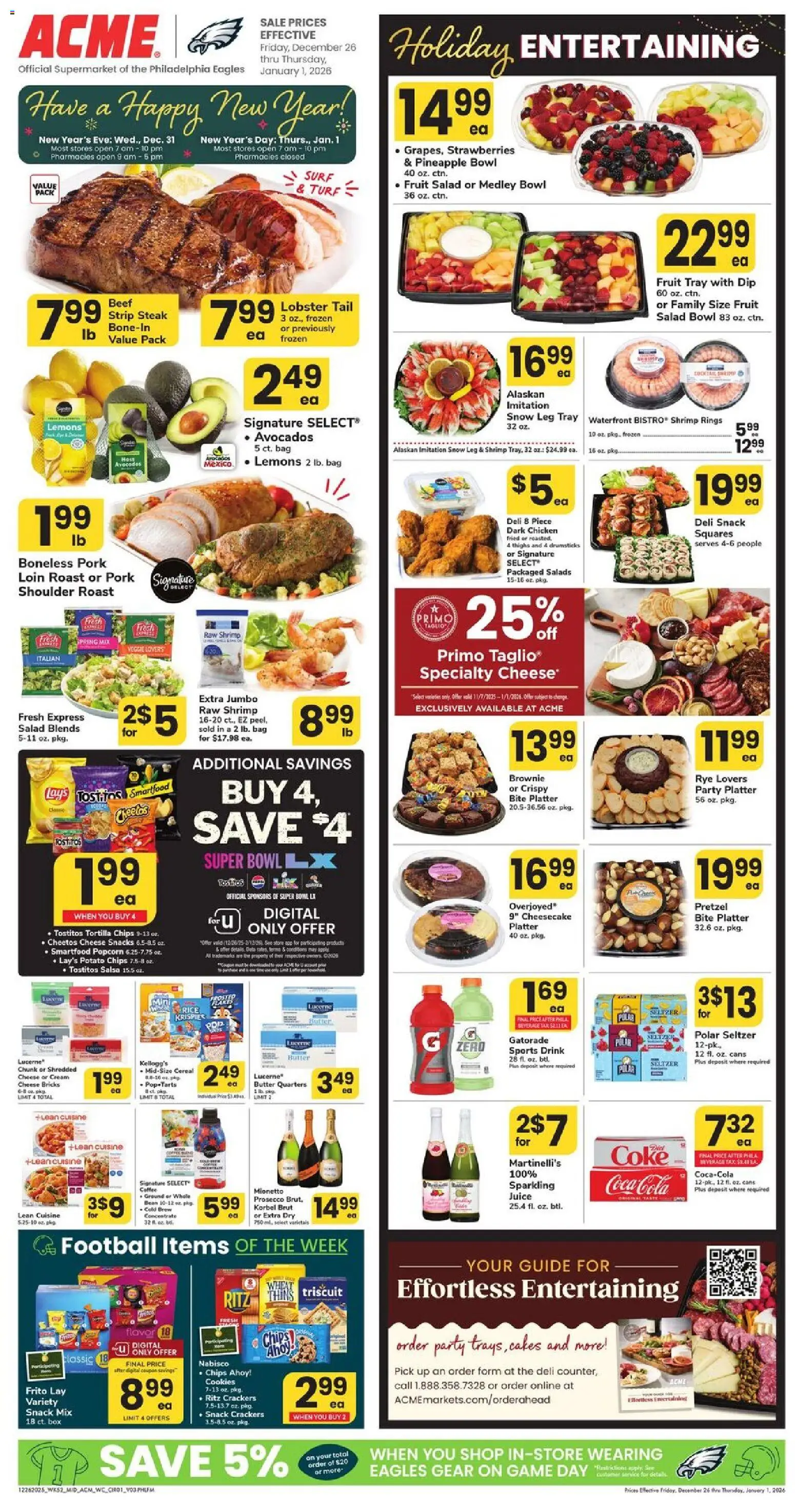 Acme Weekly Ad - valid from 26.12.2025 | Page: 1 | Products: Butter, Coffee, Pork, Cookies