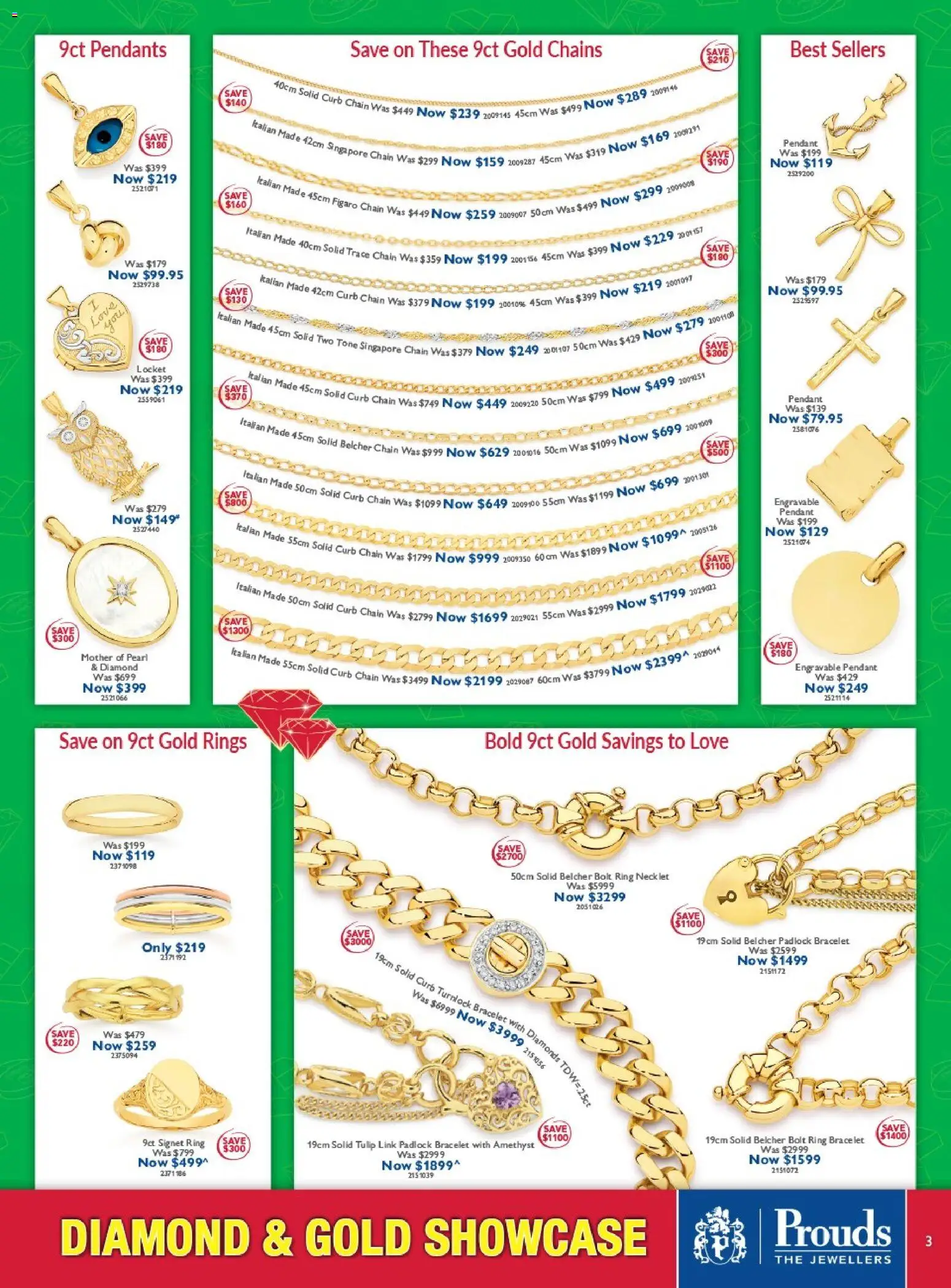 Prouds The Jewellers catalogue - valid from 16.02.2026 | Page: 3 | Products: Bracelet, Chain, Diamond, Pendant