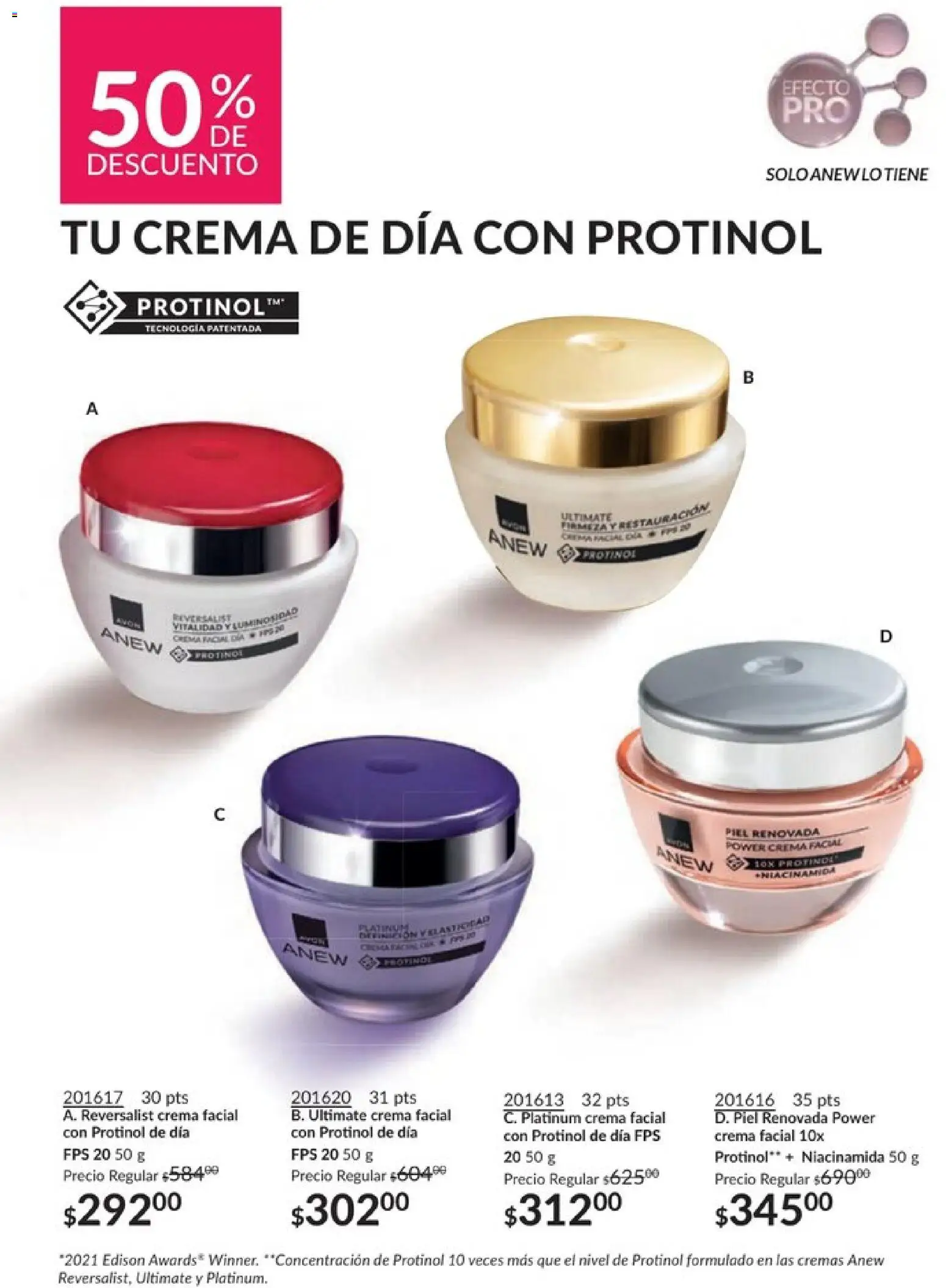 Nuevas ofertas de AVON válidas en toda la República Mexicana desde el 20.12.2025. ¡Encuentra las mejores ofertas en AVON campaña 1 2026! | Página: 214 | Productos: Crema