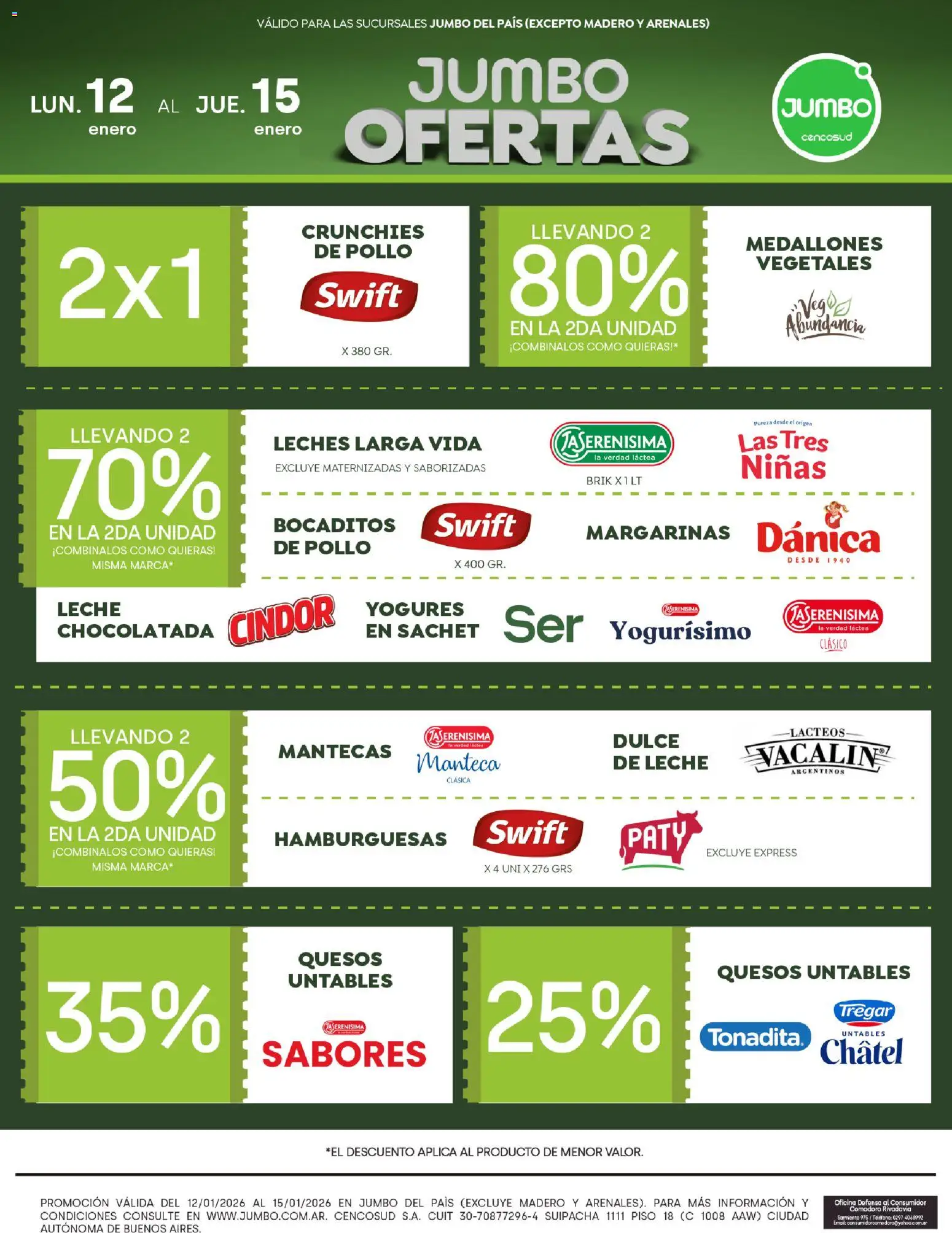 Jumbo - Ofertas | Córdoba │ válido desde el 12.01.2026 | Página: 2 | Productos: Teléfono, Pollo, Leche, Manteca
